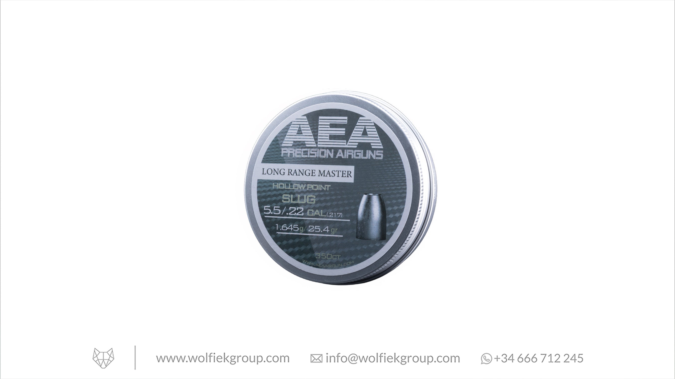 AEA Long Range Master Slugs · Hollow Point · Cal .22 (5.5mm)