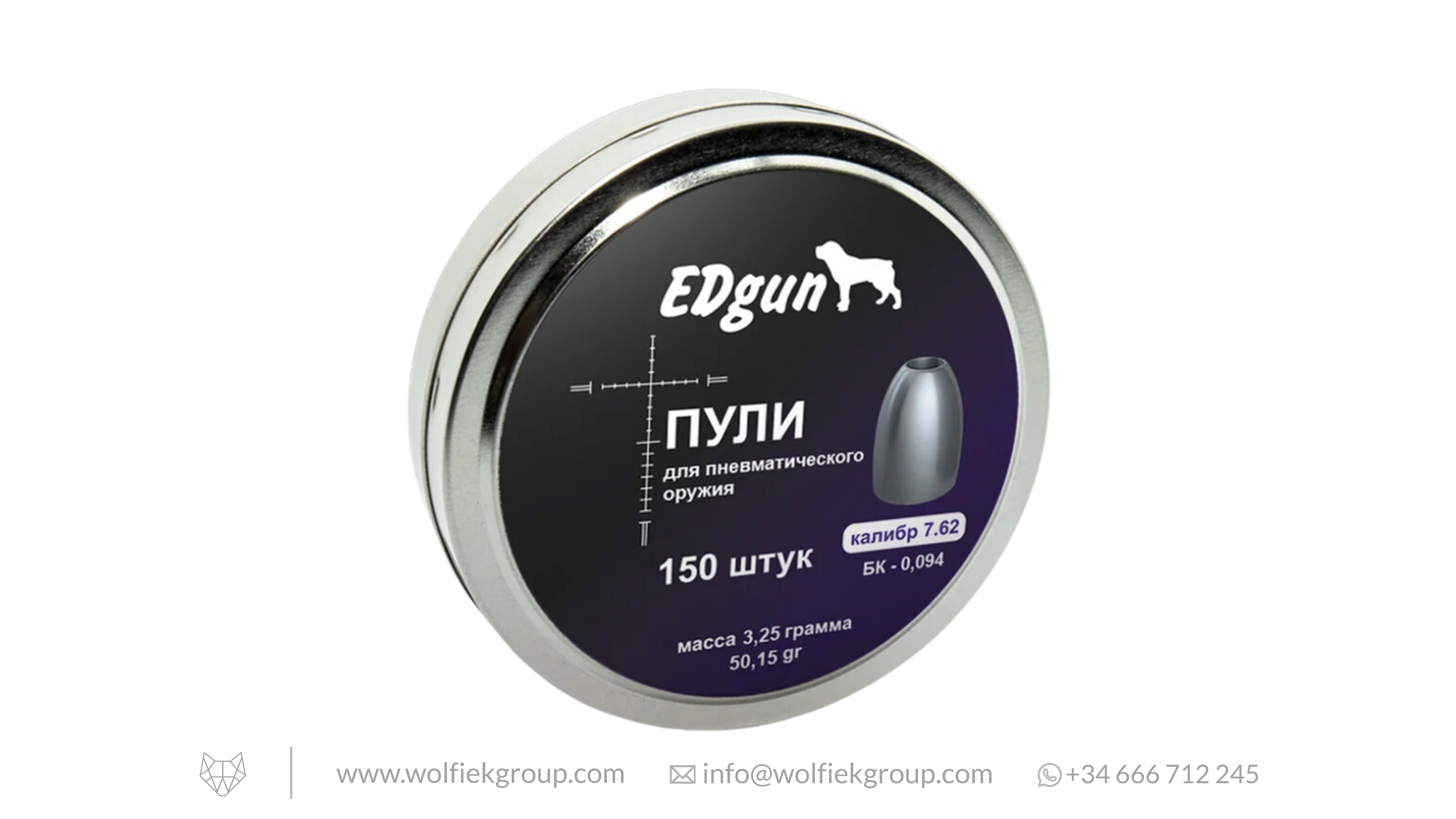 Slugs KnockOut EDgun · Cal .30 (7,62mm) · Peso 3,25g (50,15gr)