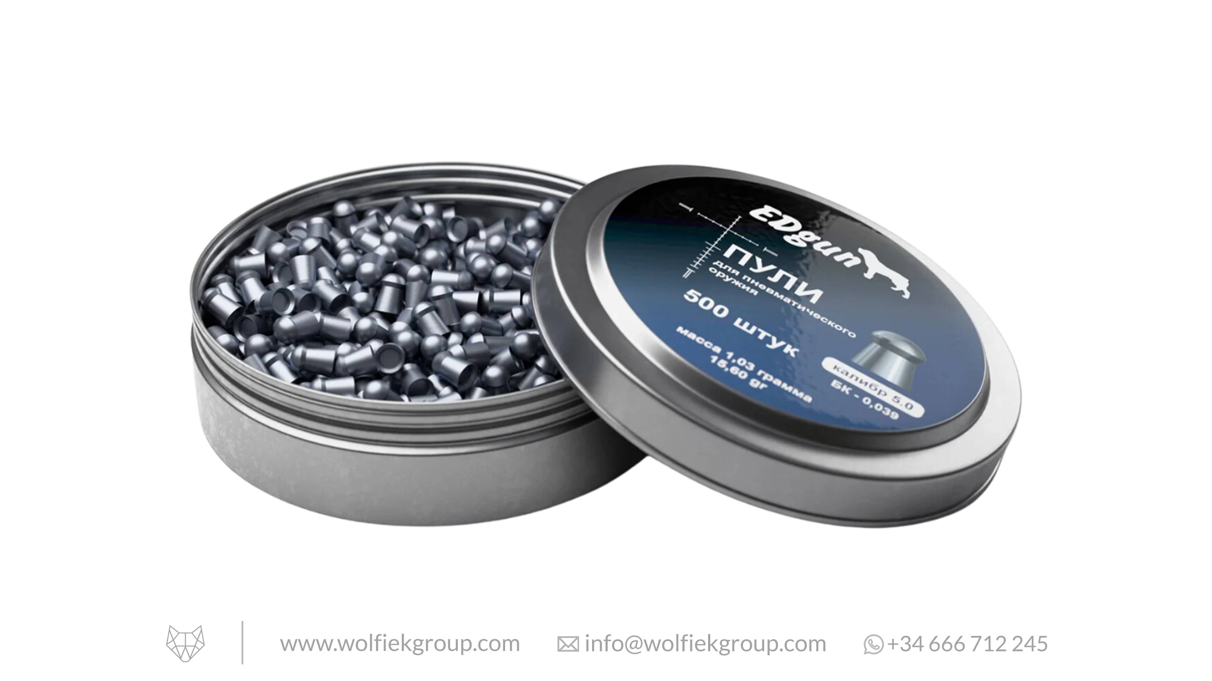 EDgun Premium Airgun Pellets · Domed · Cal .20 (5mm)