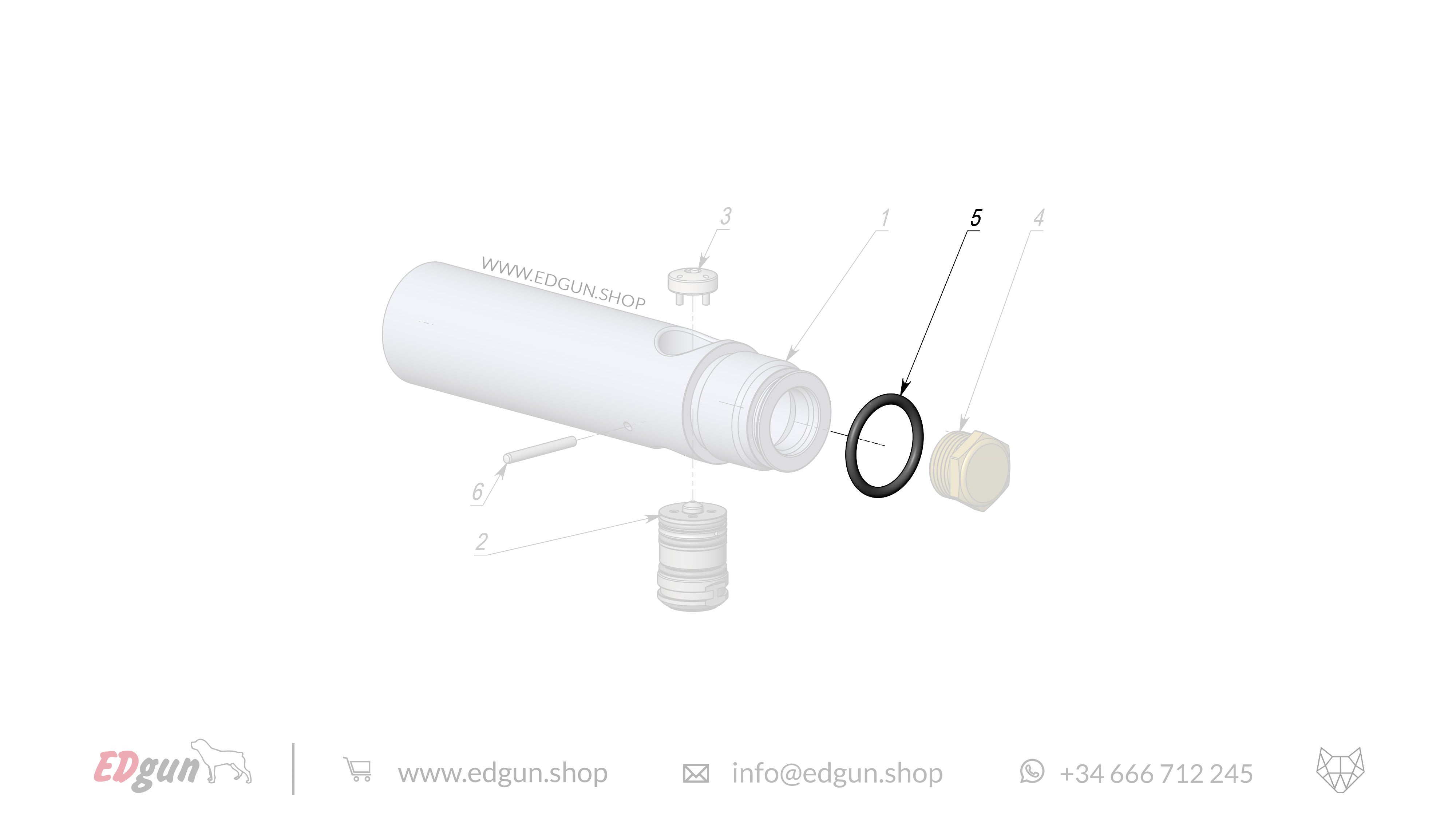 EDgun · Leshiy 2 · Spare Parts: APEX Regulator · LSA282500