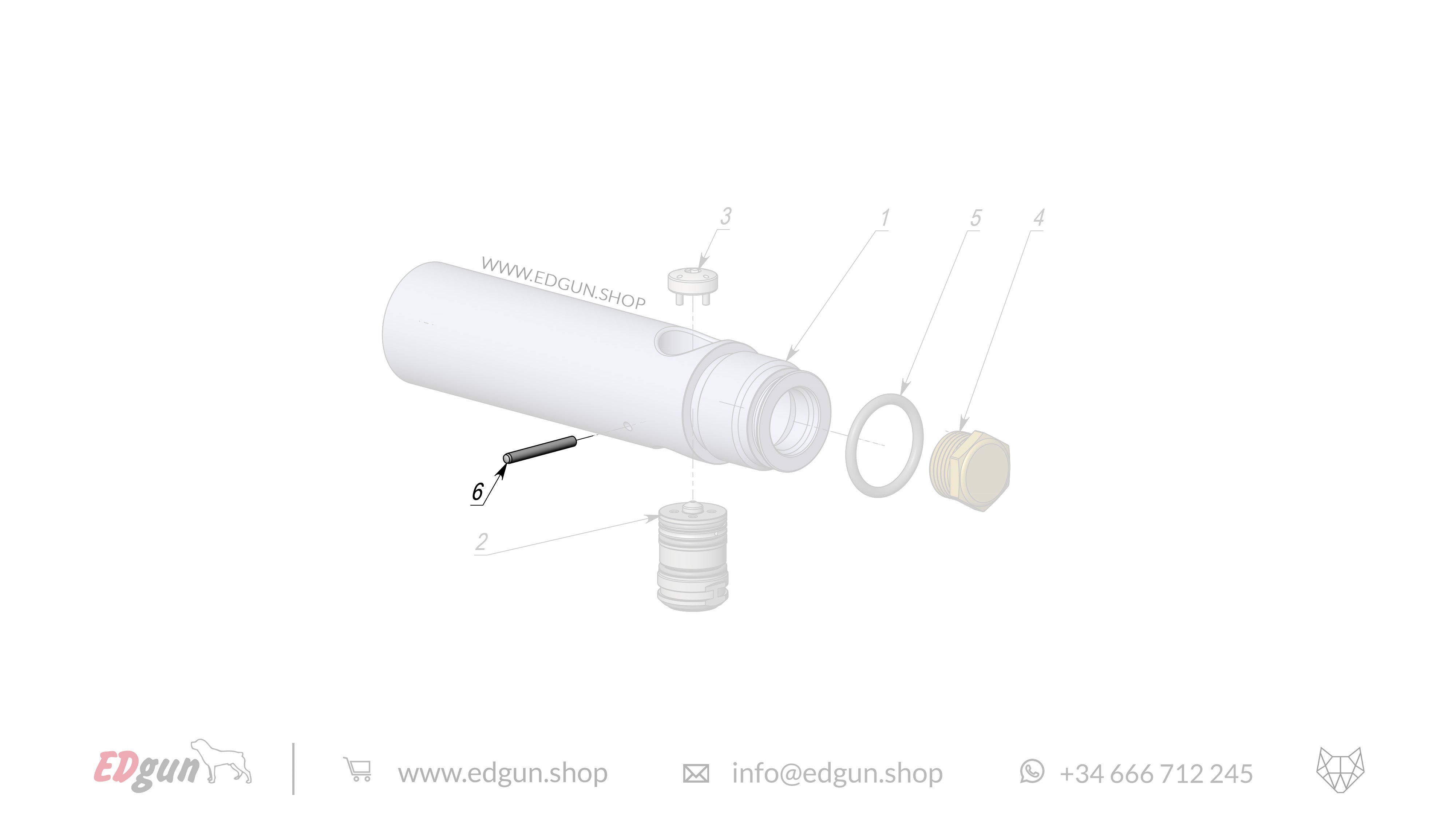 EDgun · Leshiy 2 · Spare Parts: APEX Regulator · LSA282500