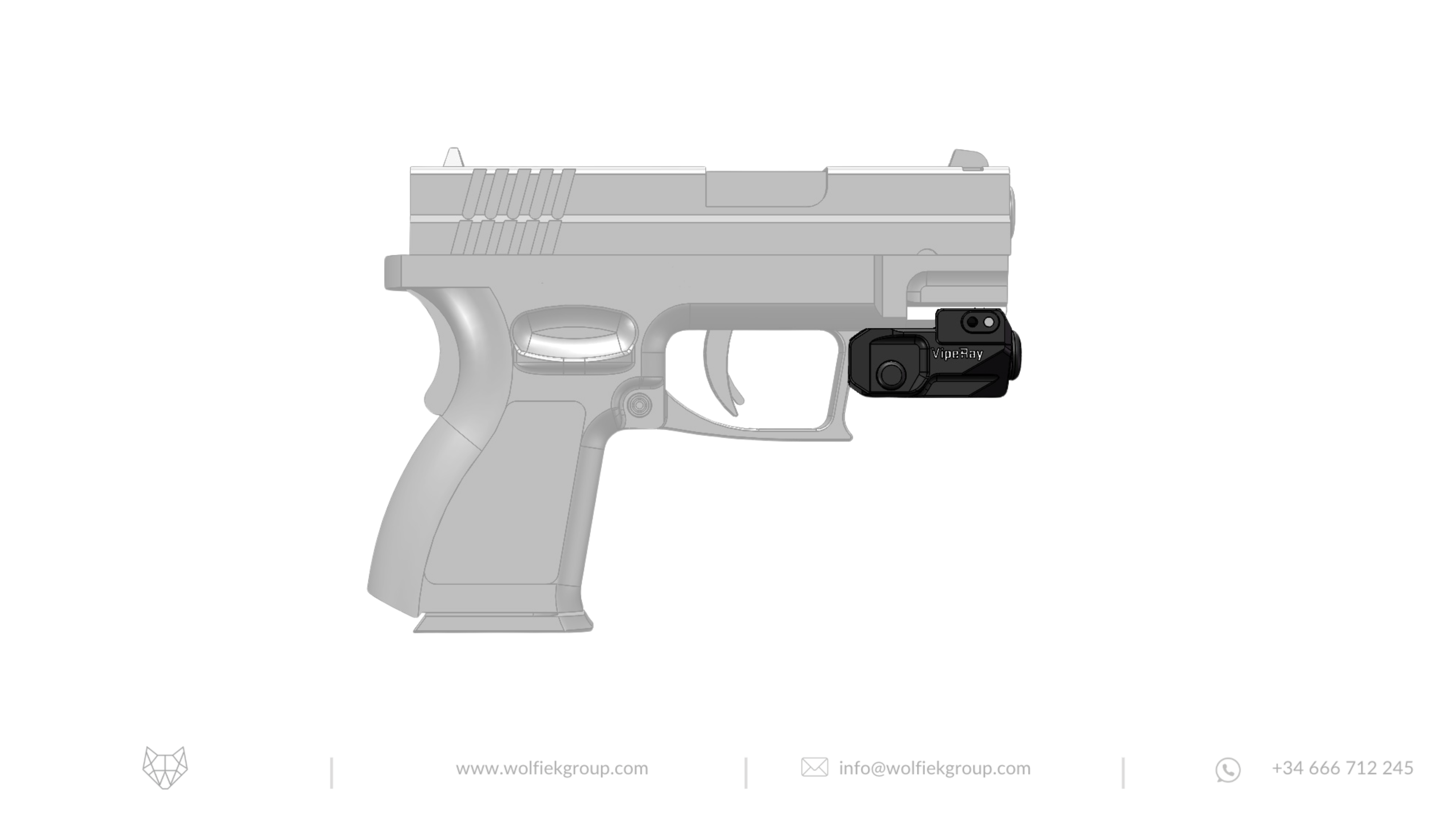 Vector Optics VipeRay Scrapper Subcompact Pistol Green Laser Sight