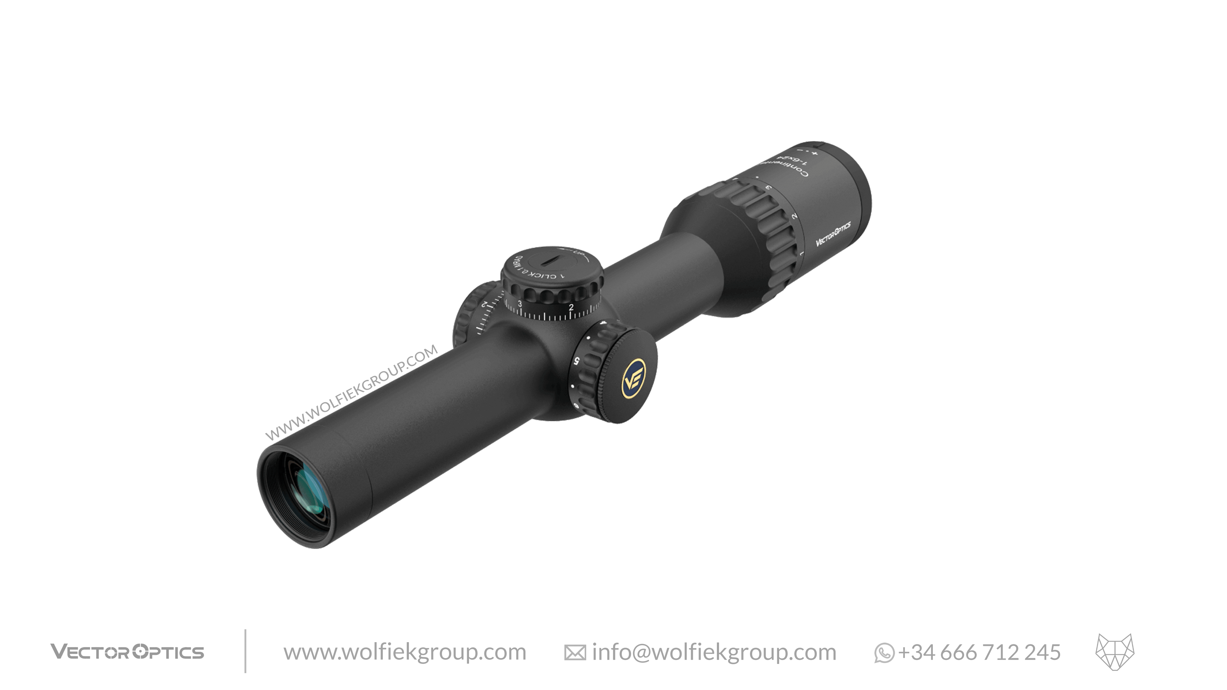 Vector Optics Continental Riflescope - x6 1-6x24 Fiber SFP