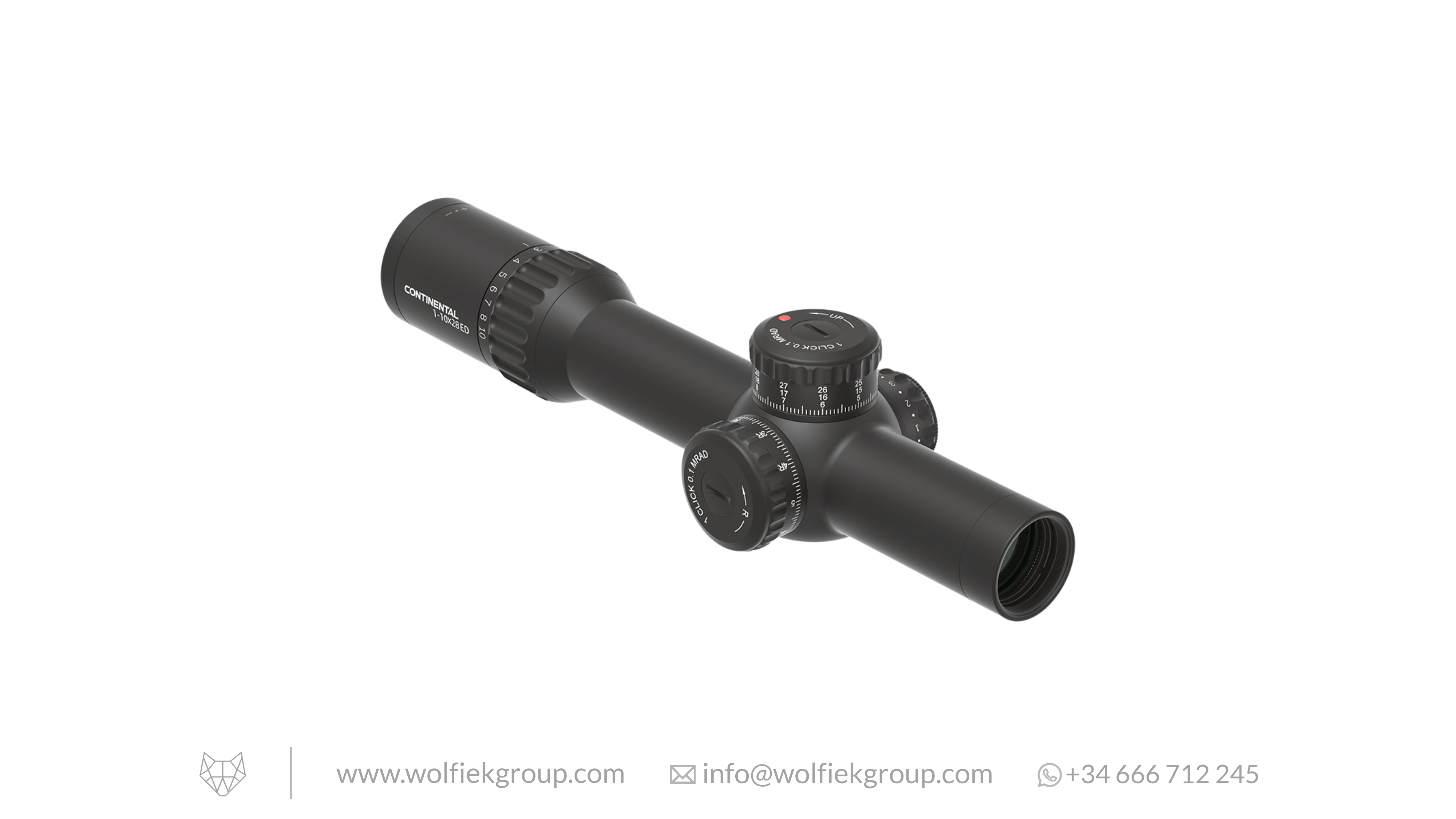 Vector Optics Continental Riflescope - x10 1-10x28 ED RAR-C