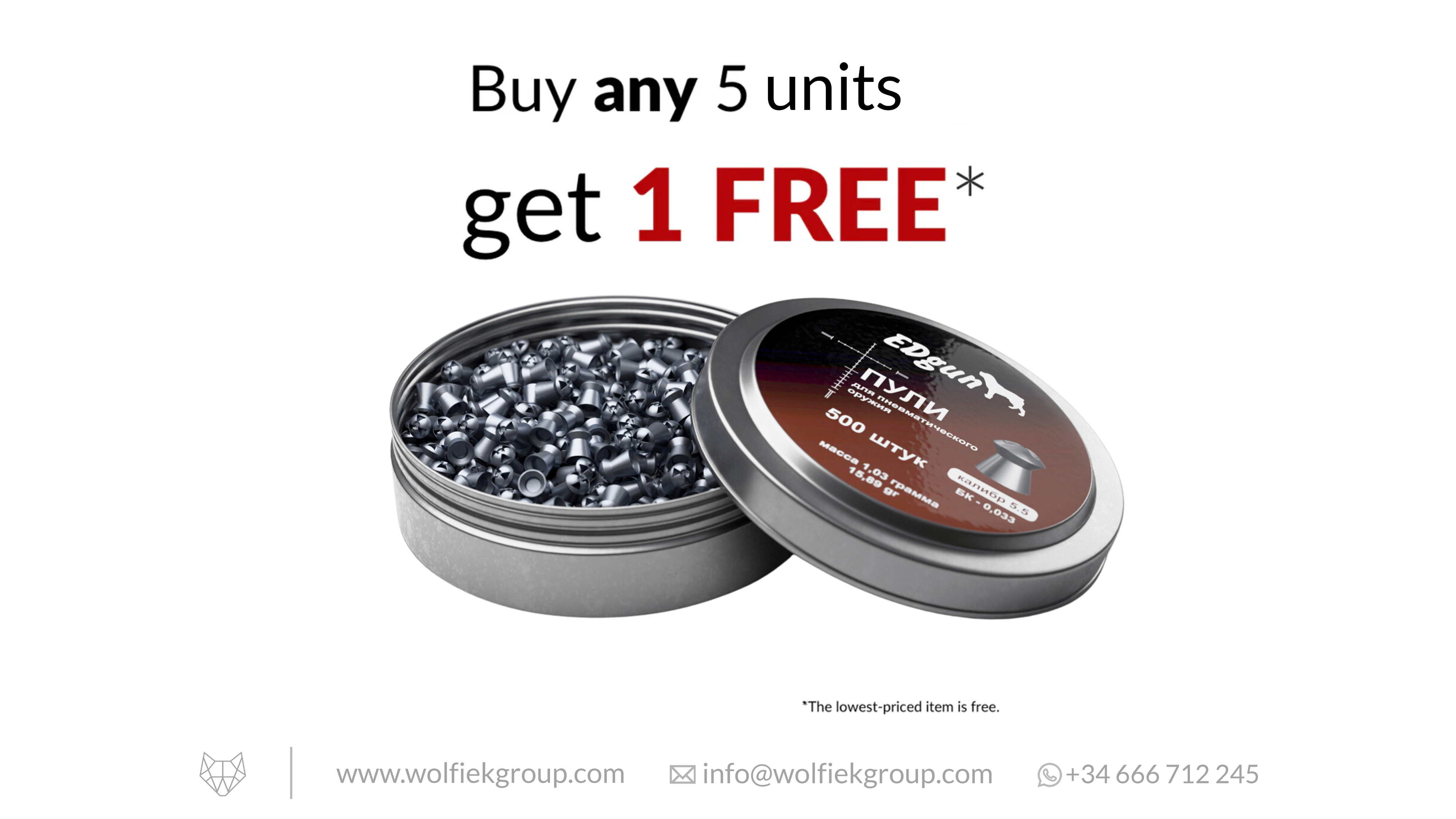 Balines EDgun Hades · Cal .22 (5,52mm) · Peso 1,03g (15,89gr)