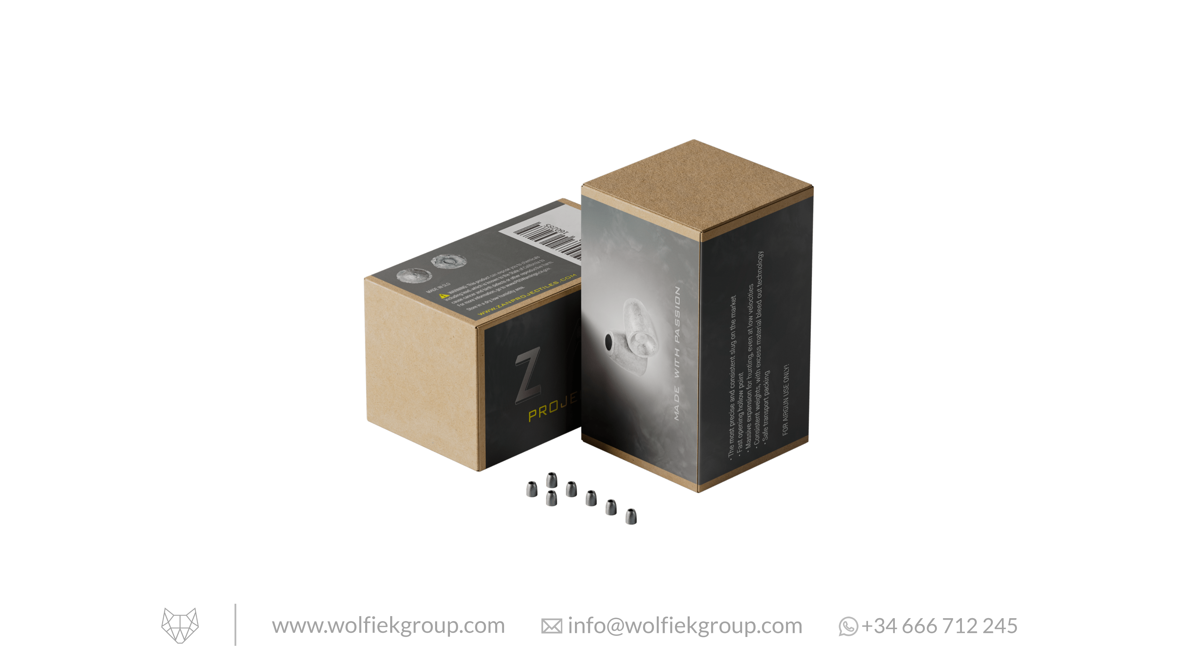 Zan Projectiles Airgun Slugs - Cal .357 (9.07mm)