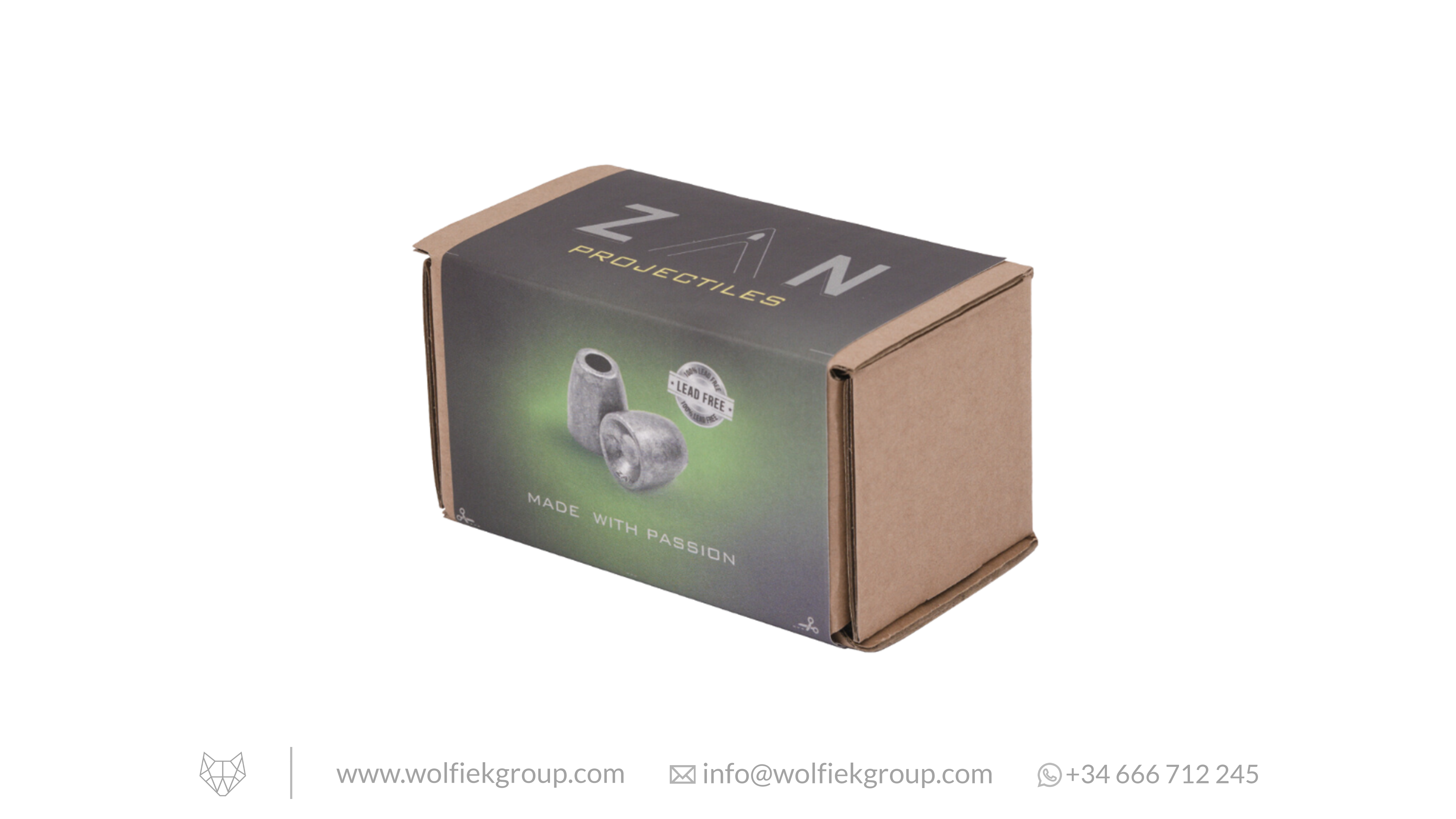 Zan Projectiles Lead Free Airgun Slugs - Cal .177 (4.5mm) | 0.55g (8.5gr)