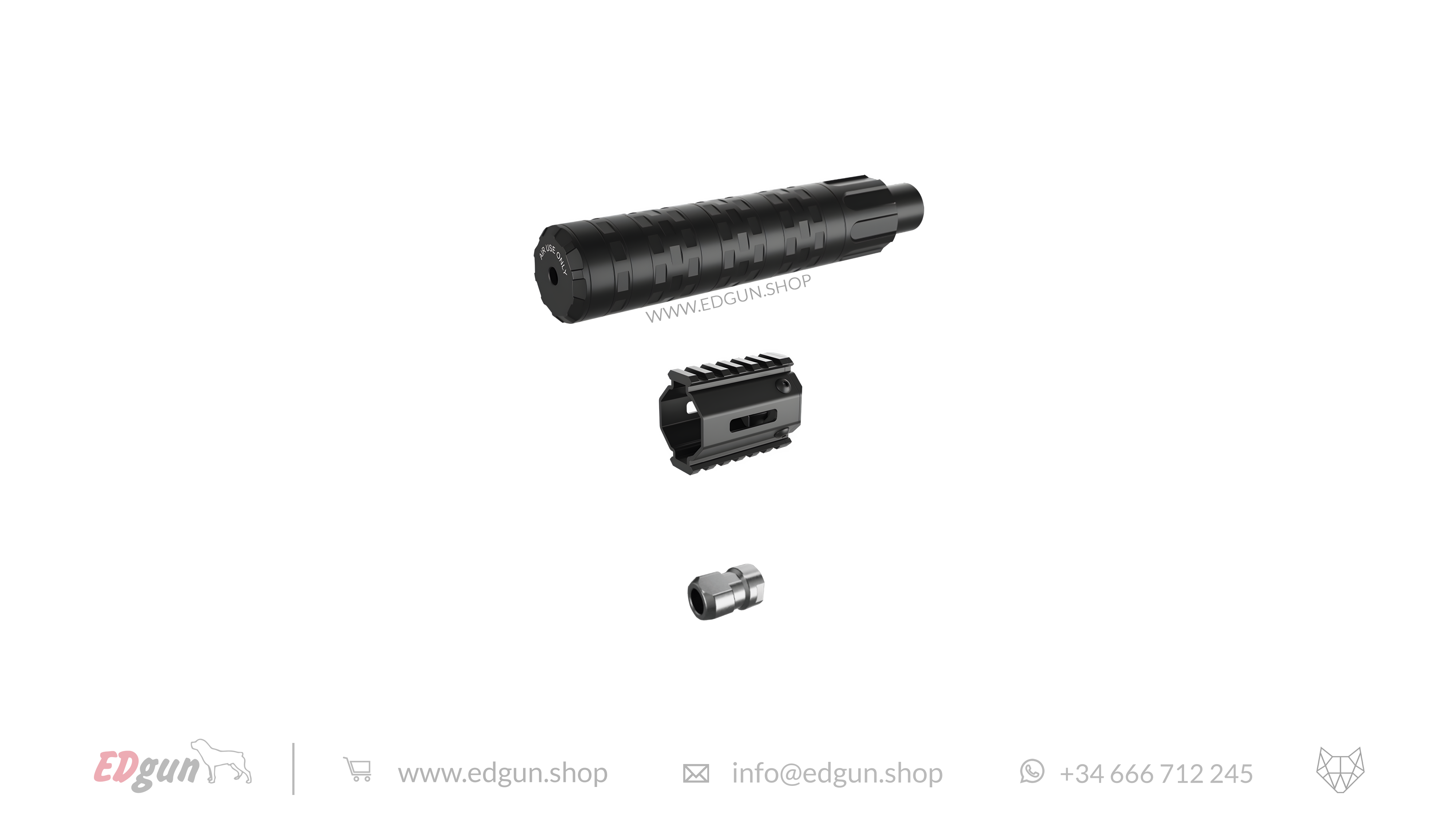 EDgun · Behemoth · QD Silencer · TRI-LUG KIT Picatinny