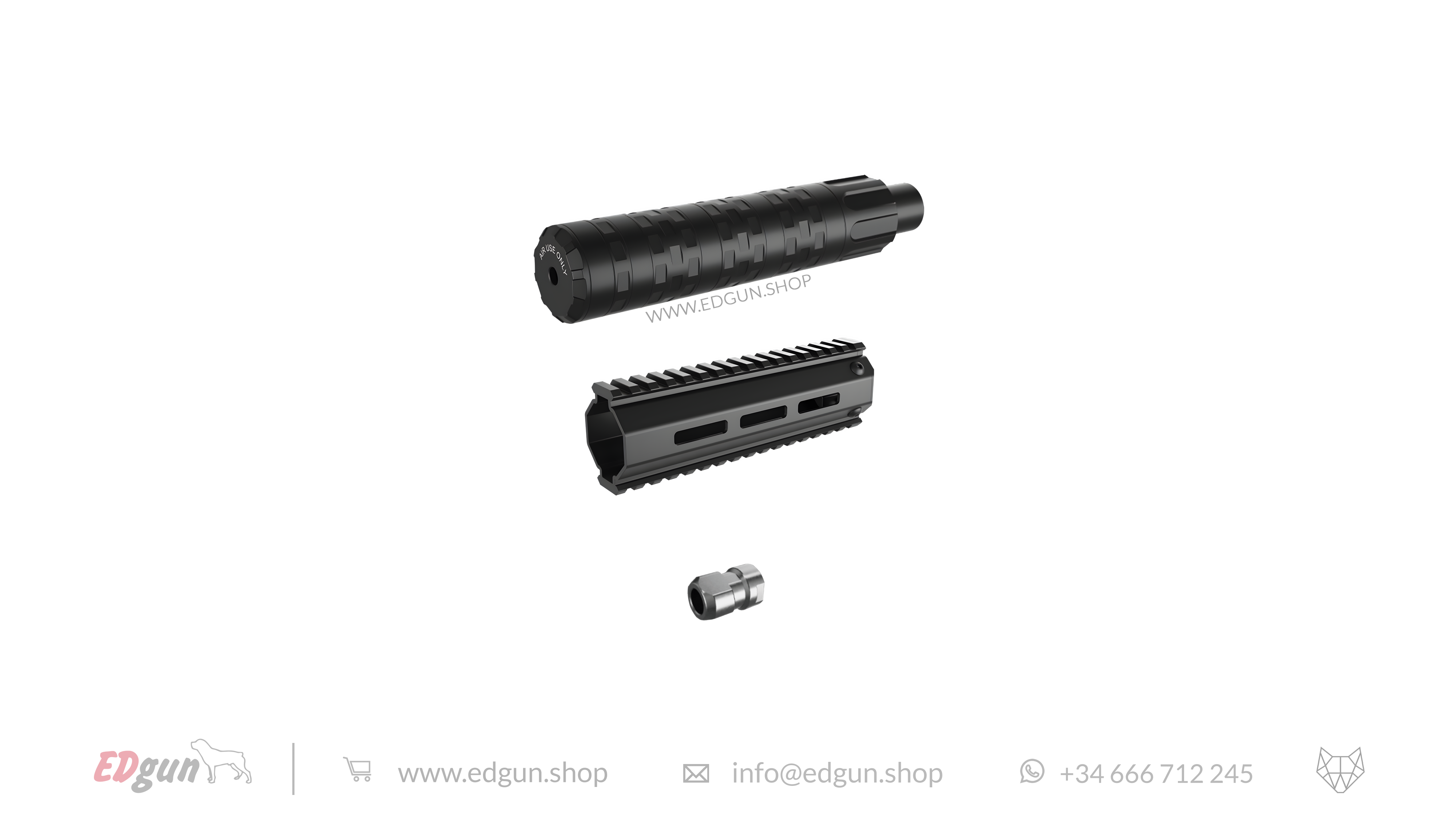 EDgun · Behemoth · QD Silencer · TRI-LUG KIT Picatinny