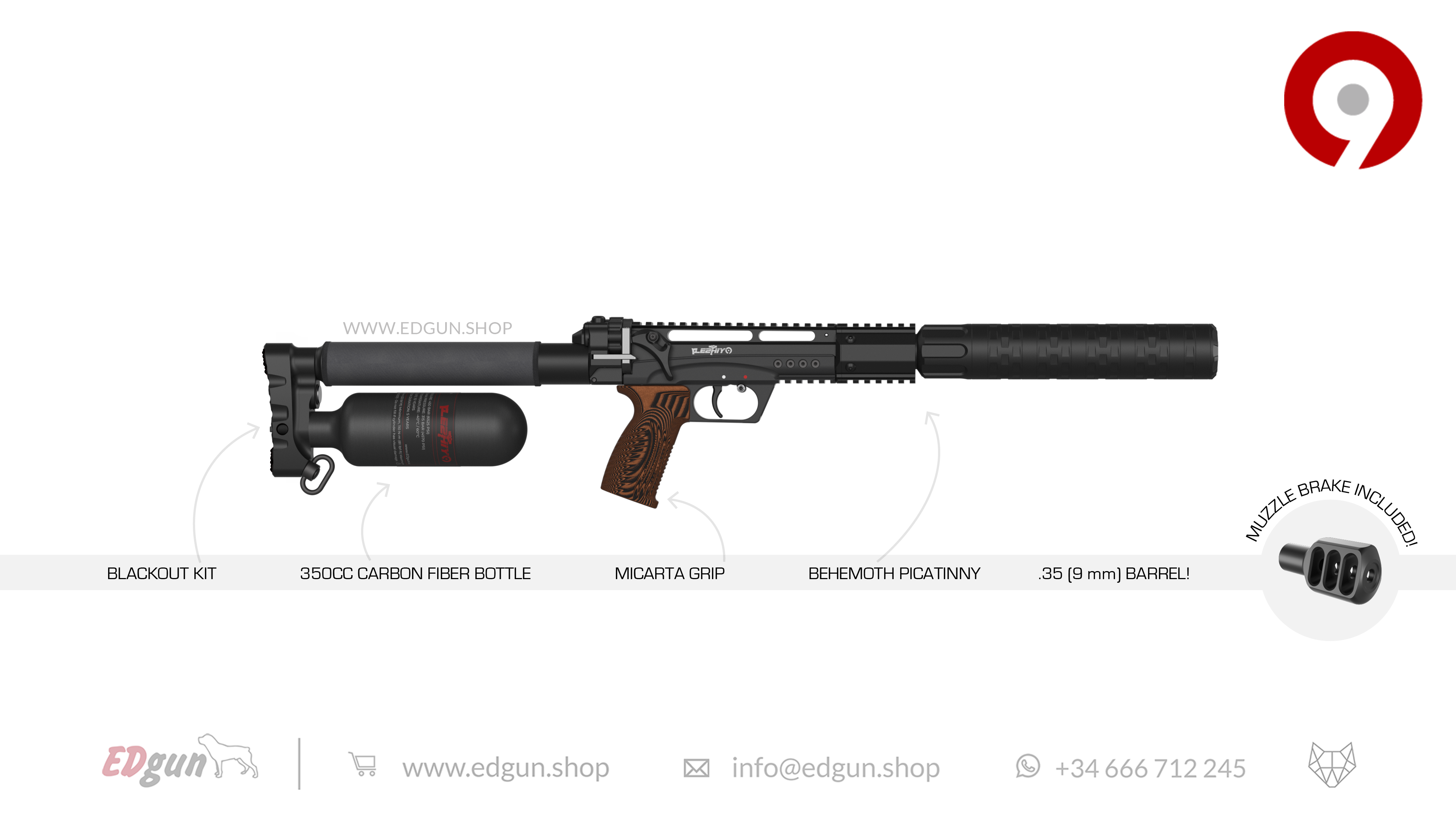 Leshiy 2 NINE 9mm (.35)