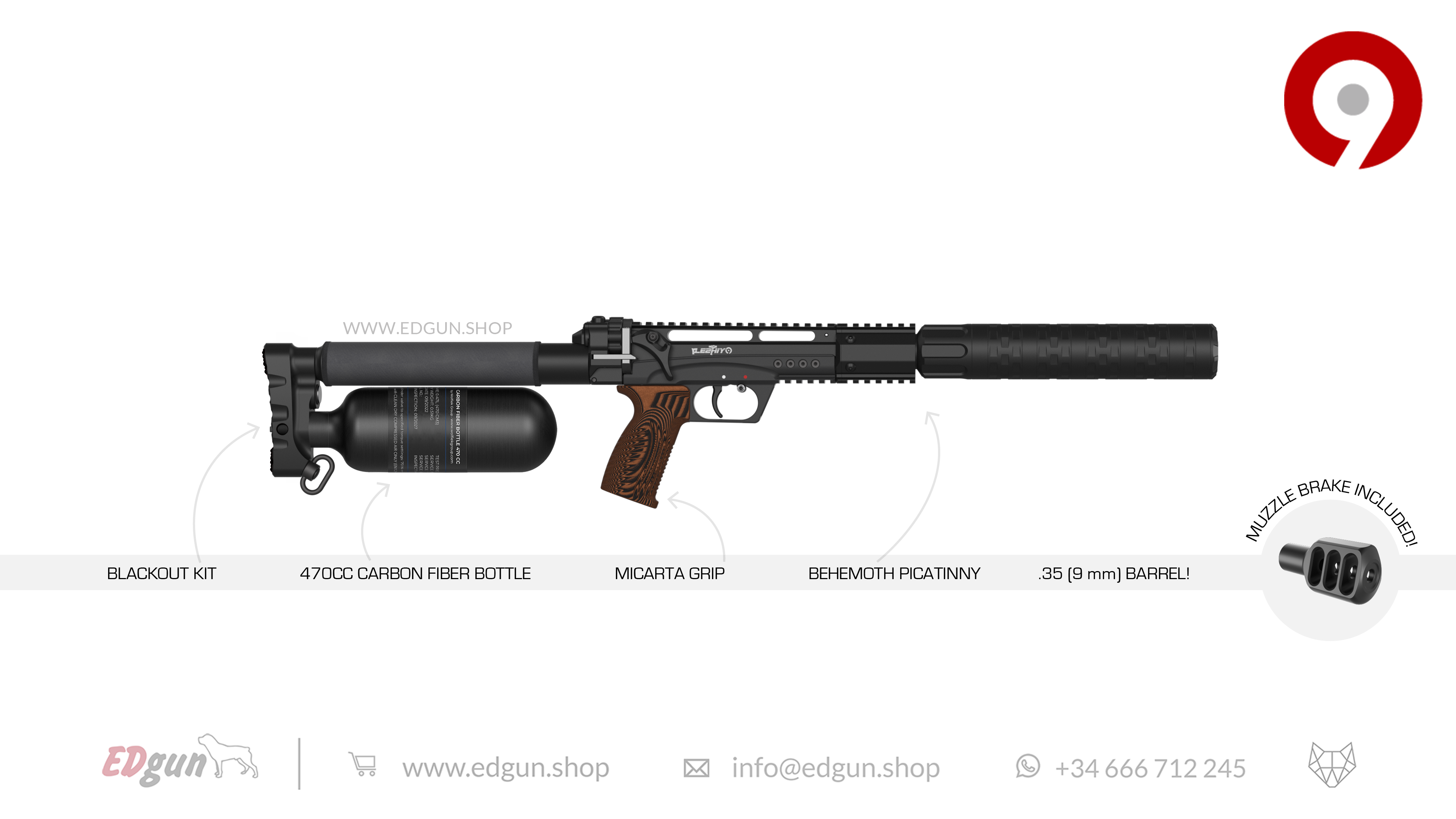 Leshiy 2 NINE 9mm (.35)