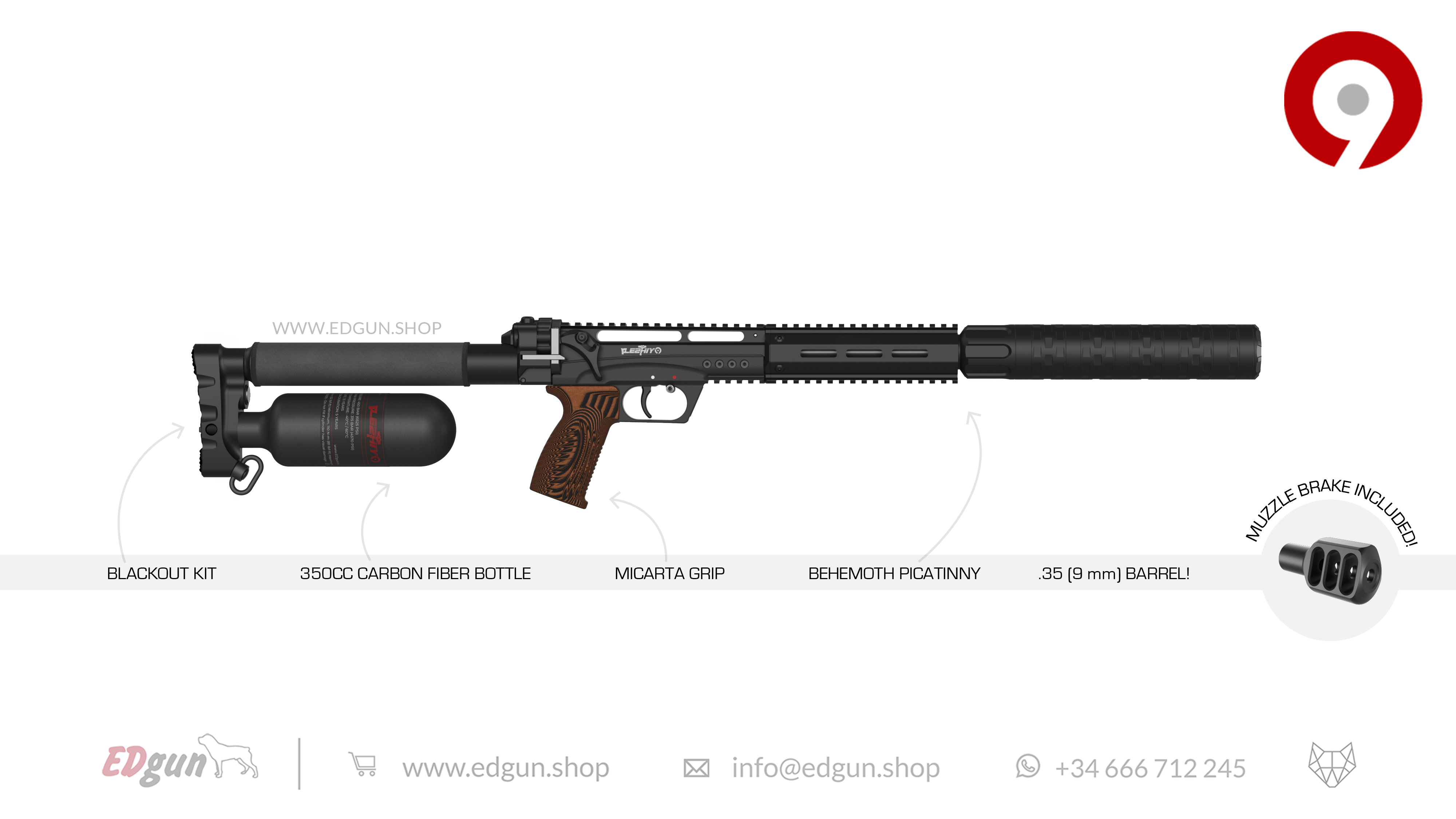 Leshiy 2 NINE 9mm (.35)