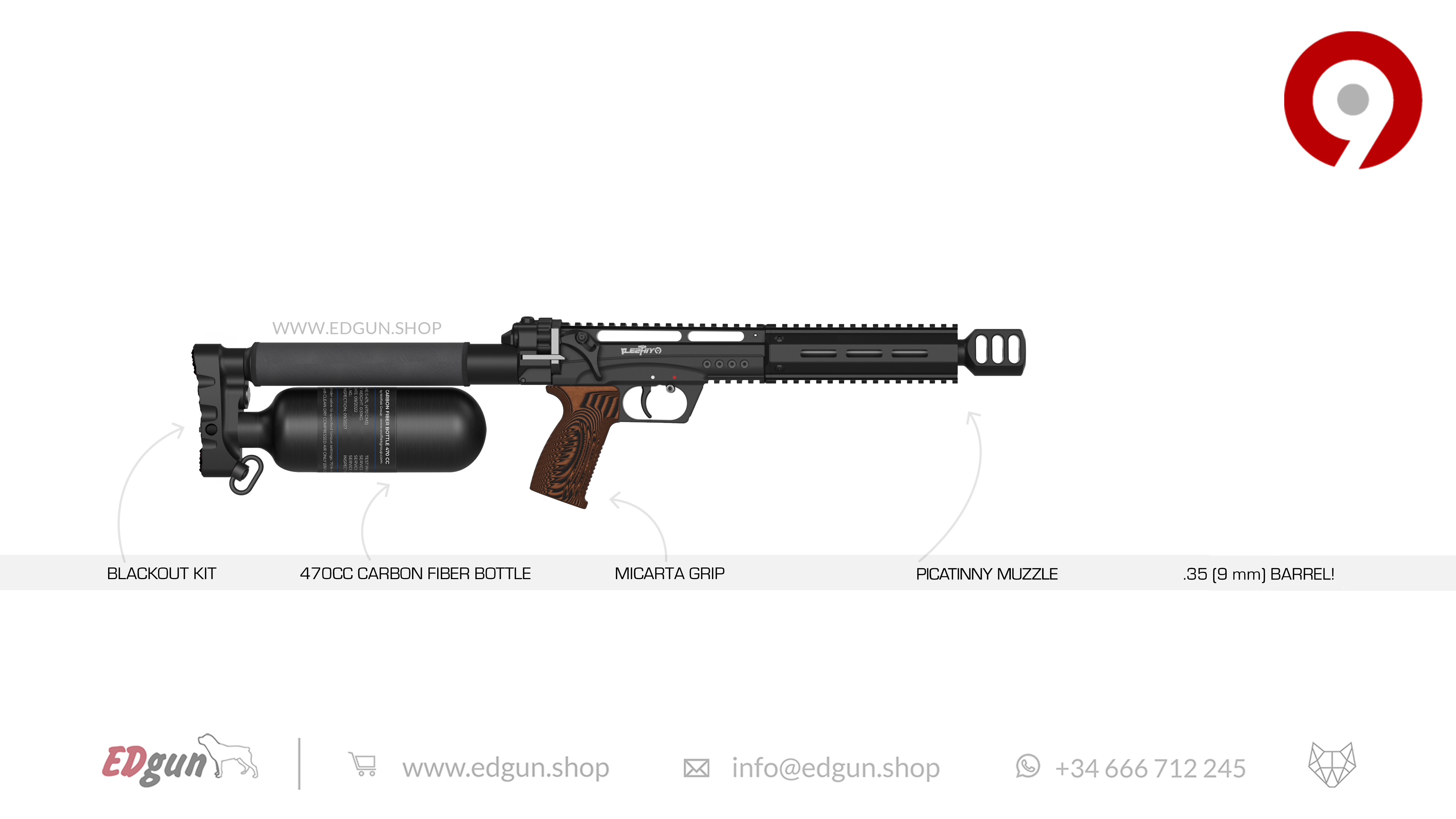 Leshiy 2 NINE 9mm (.35)