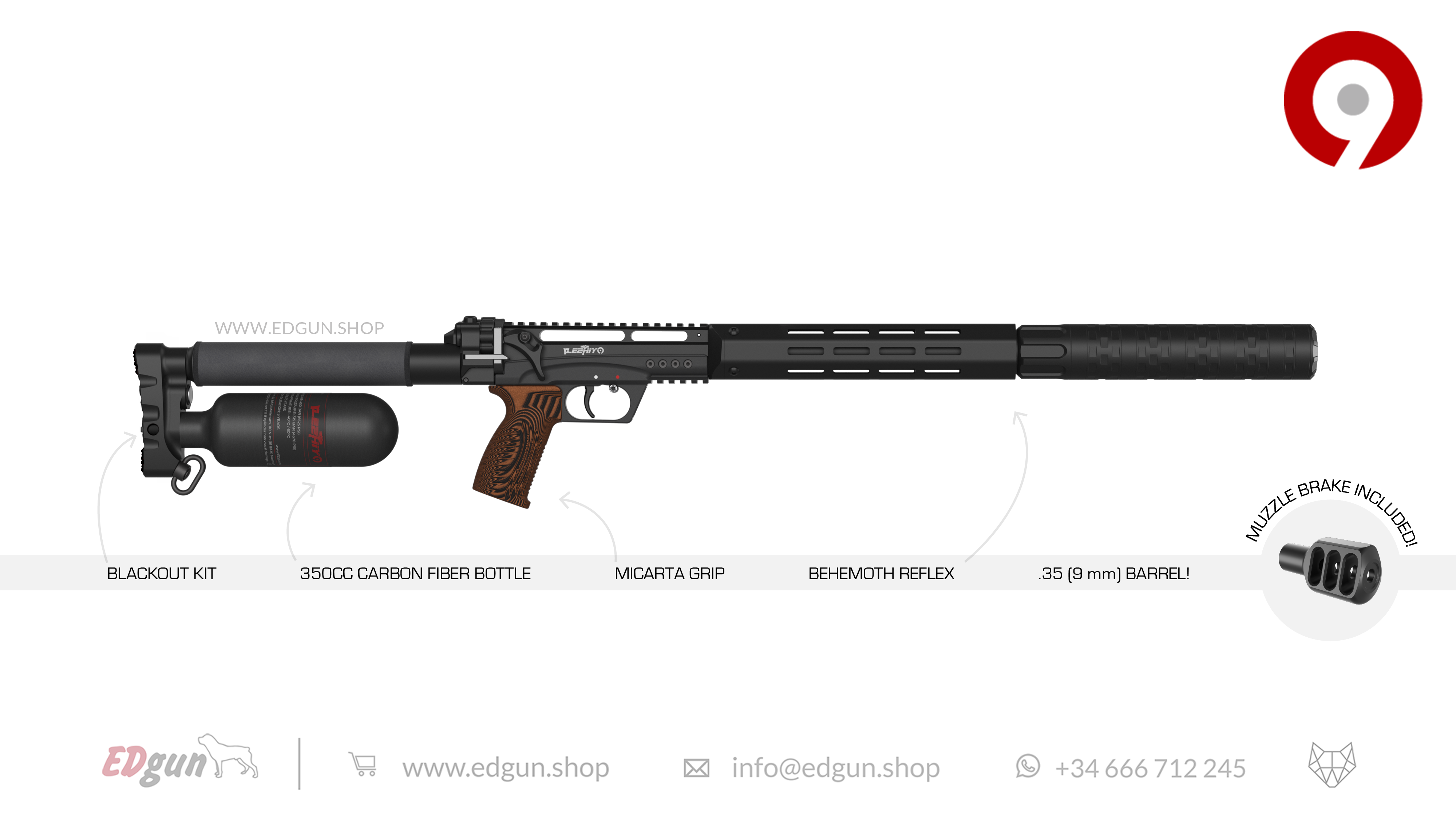 Leshiy 2 NINE 9mm (.35)