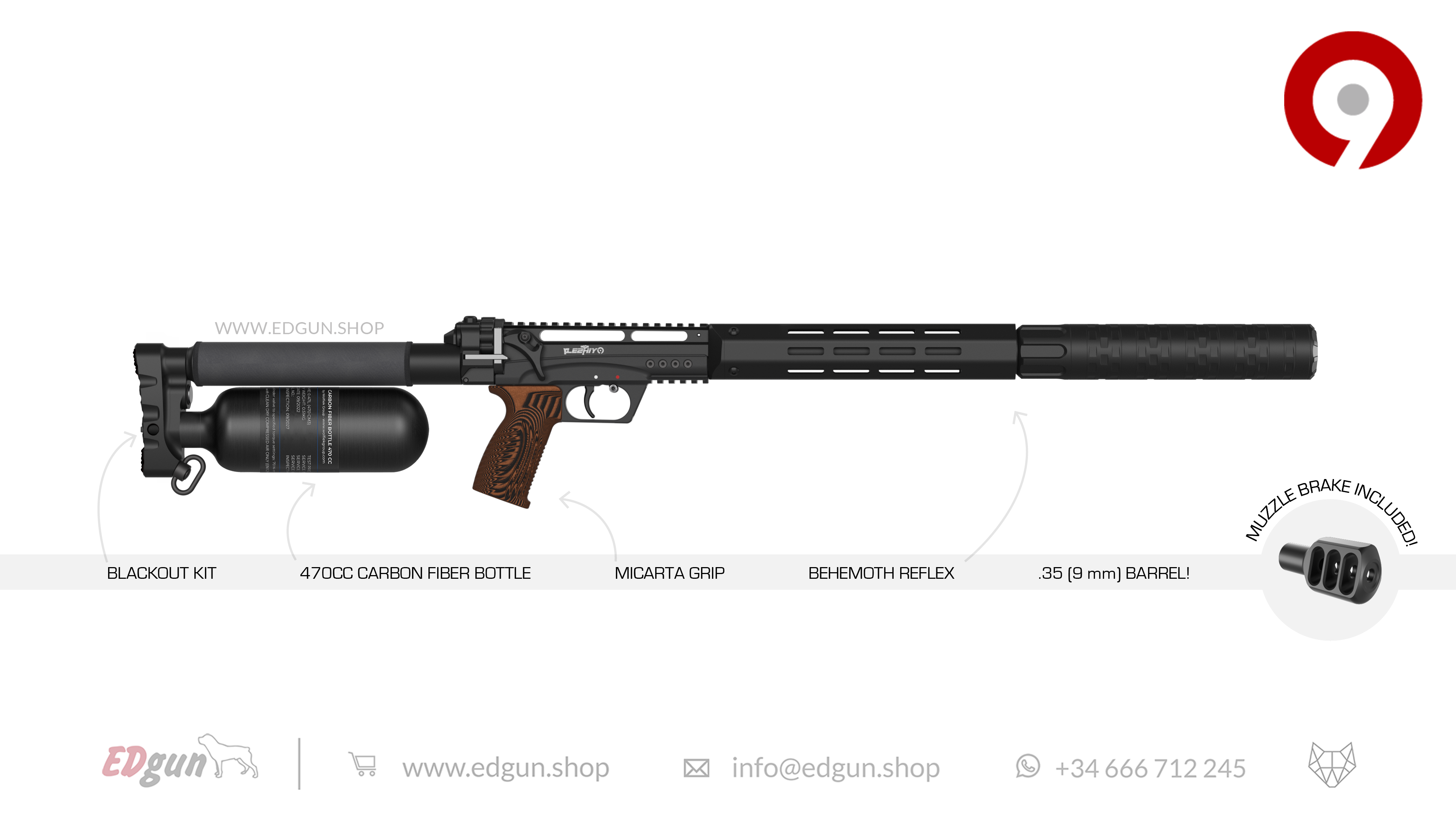 Leshiy 2 NINE 9mm (.35)