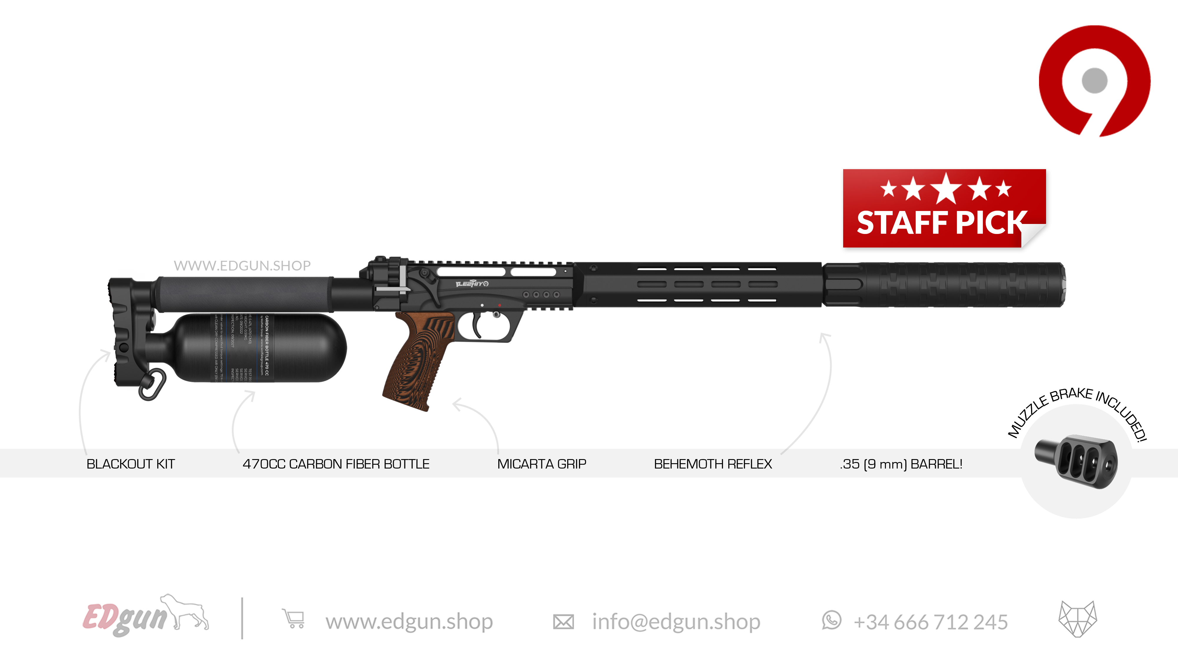 Leshiy 2 NINE 9mm (.35)