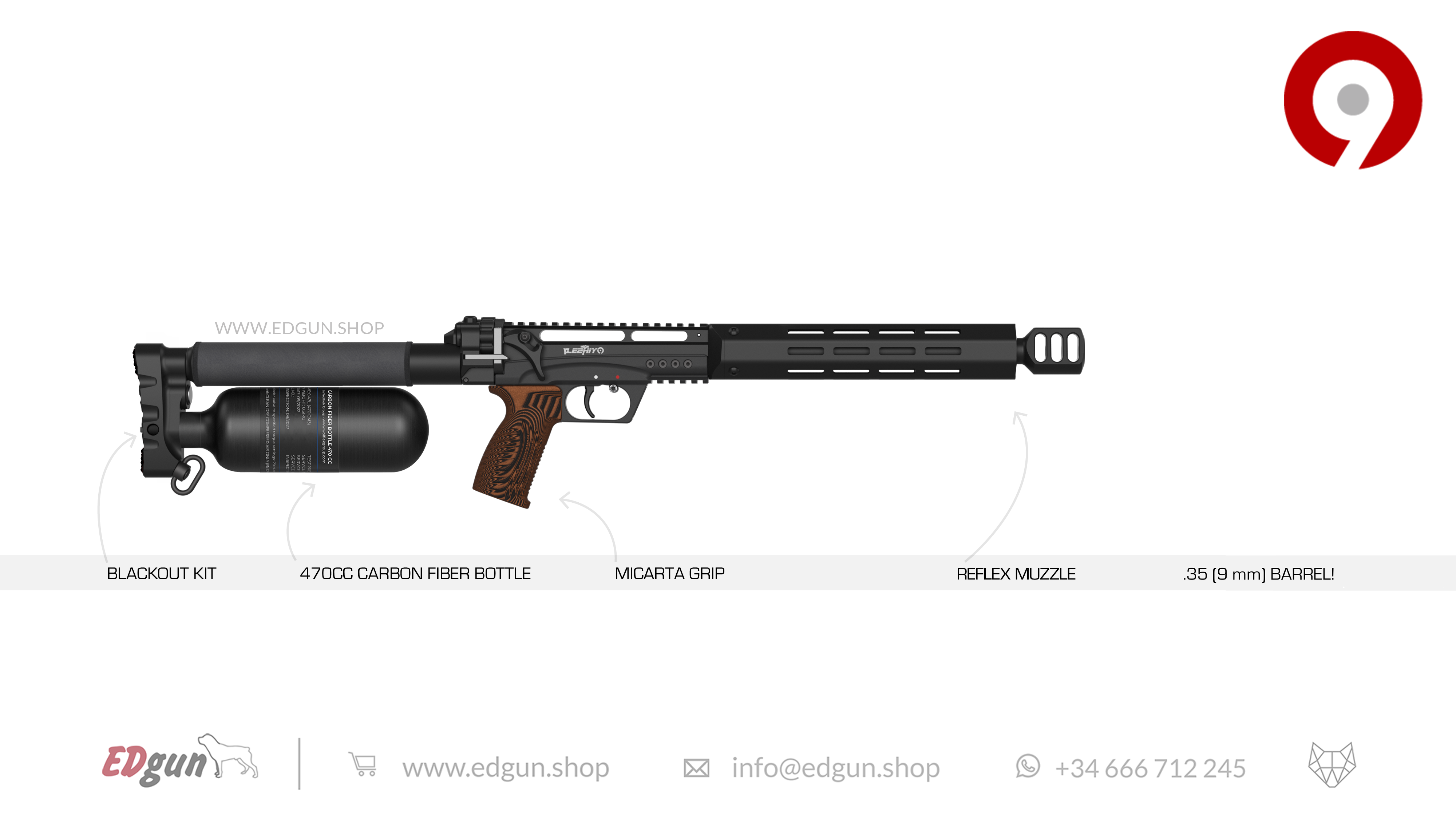 Leshiy 2 NINE 9mm (.35)