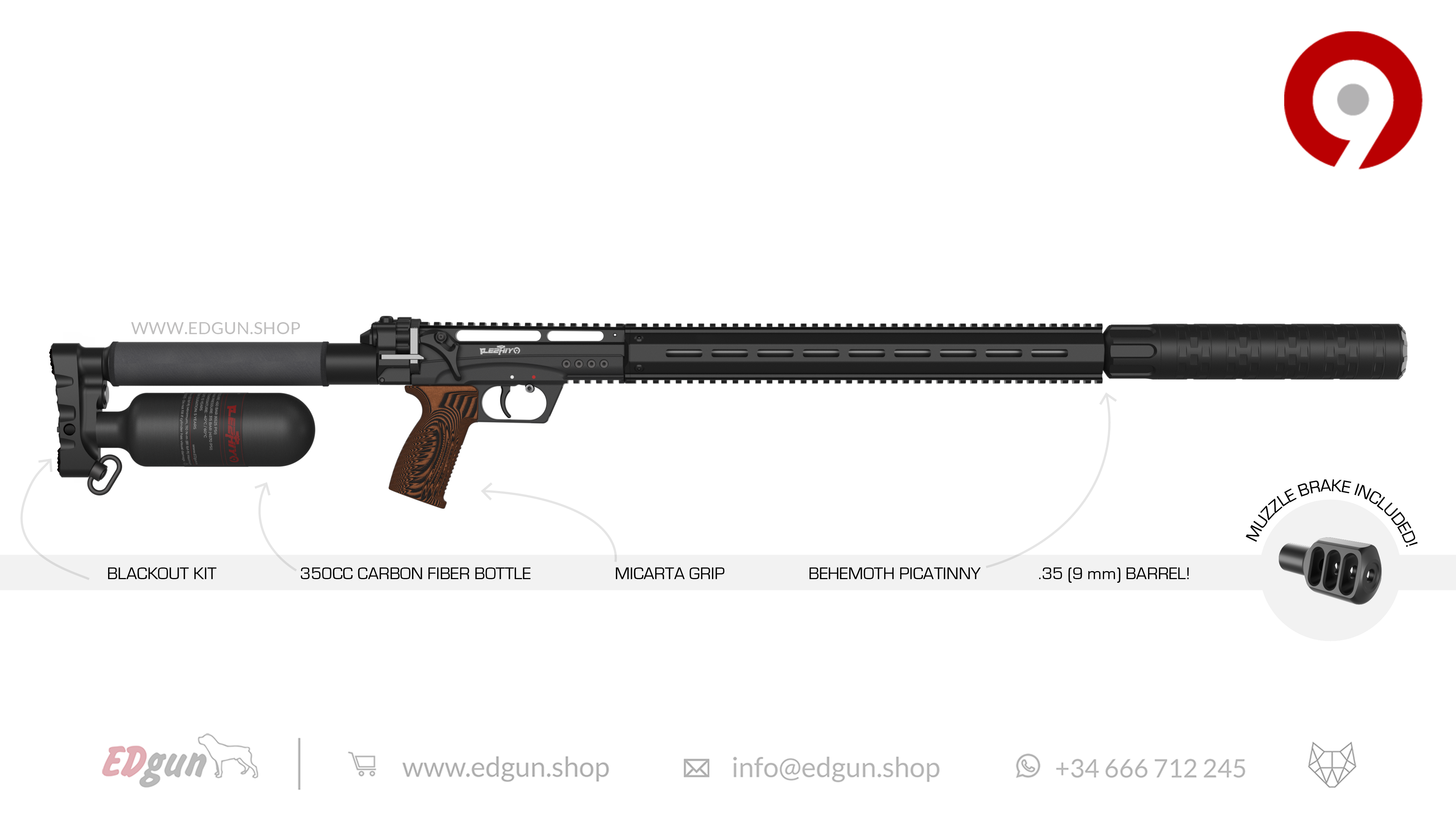 Leshiy 2 NINE 9mm (.35)