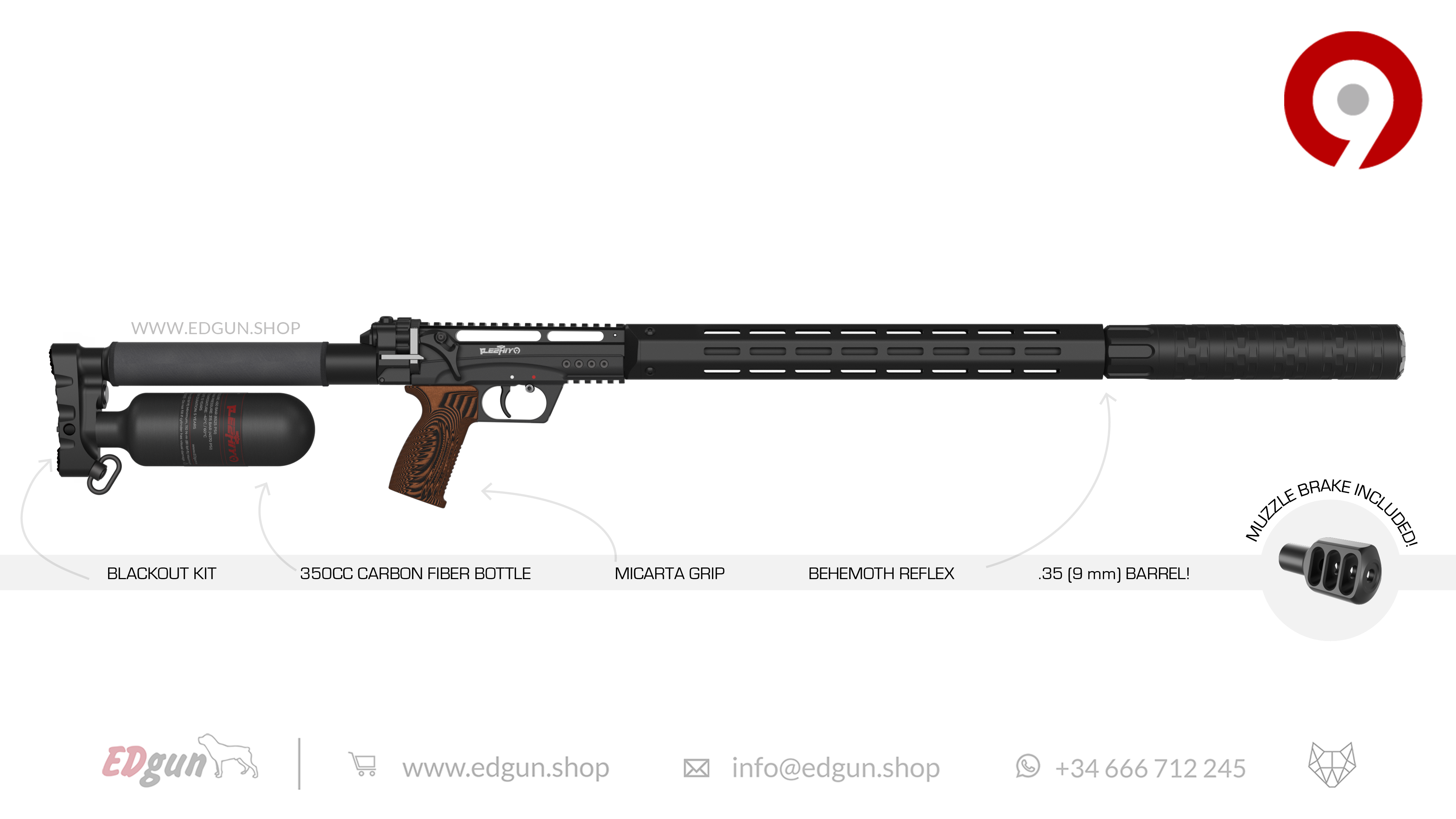 Leshiy 2 NINE 9mm (.35)