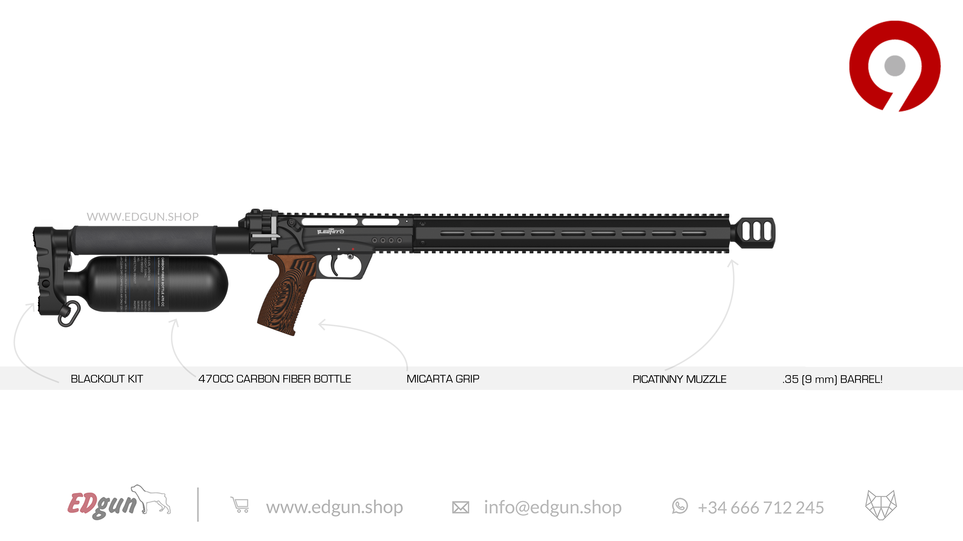 Leshiy 2 NINE 9mm (.35)