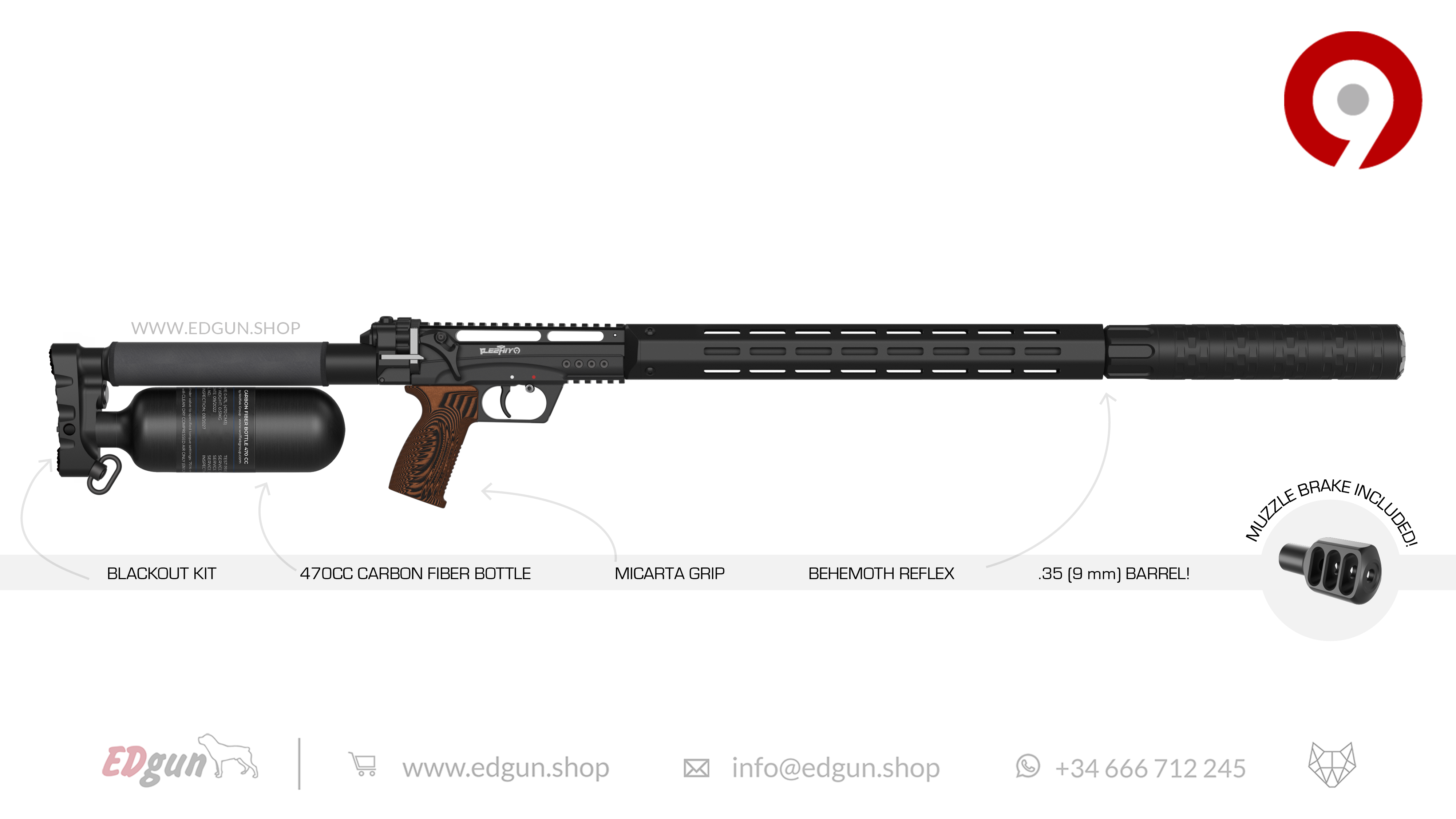 Leshiy 2 NINE 9mm (.35)