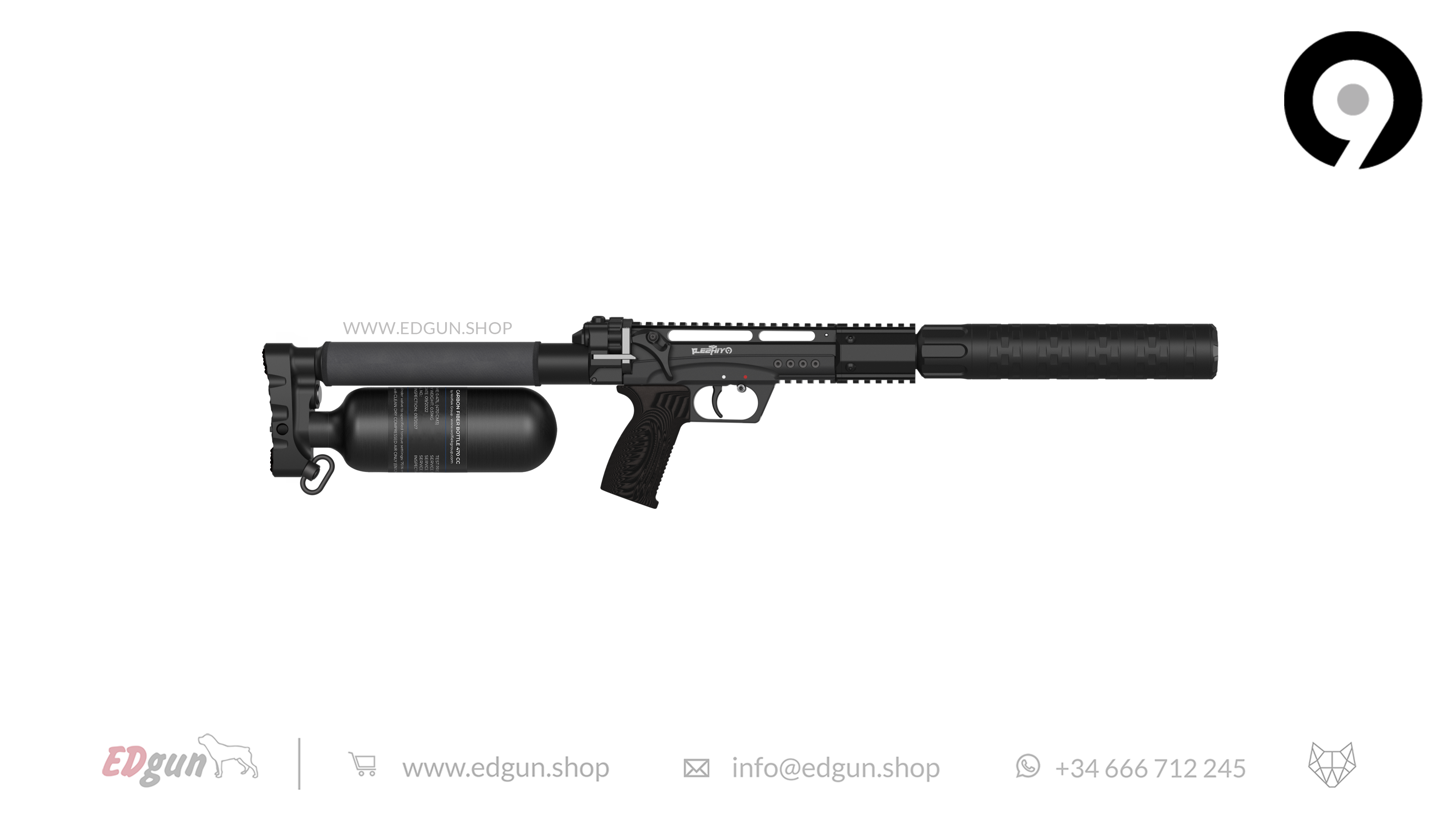 EDgun · Leshiy 2 NINE · All Black · Special Edition · Cal .35 (9mm)