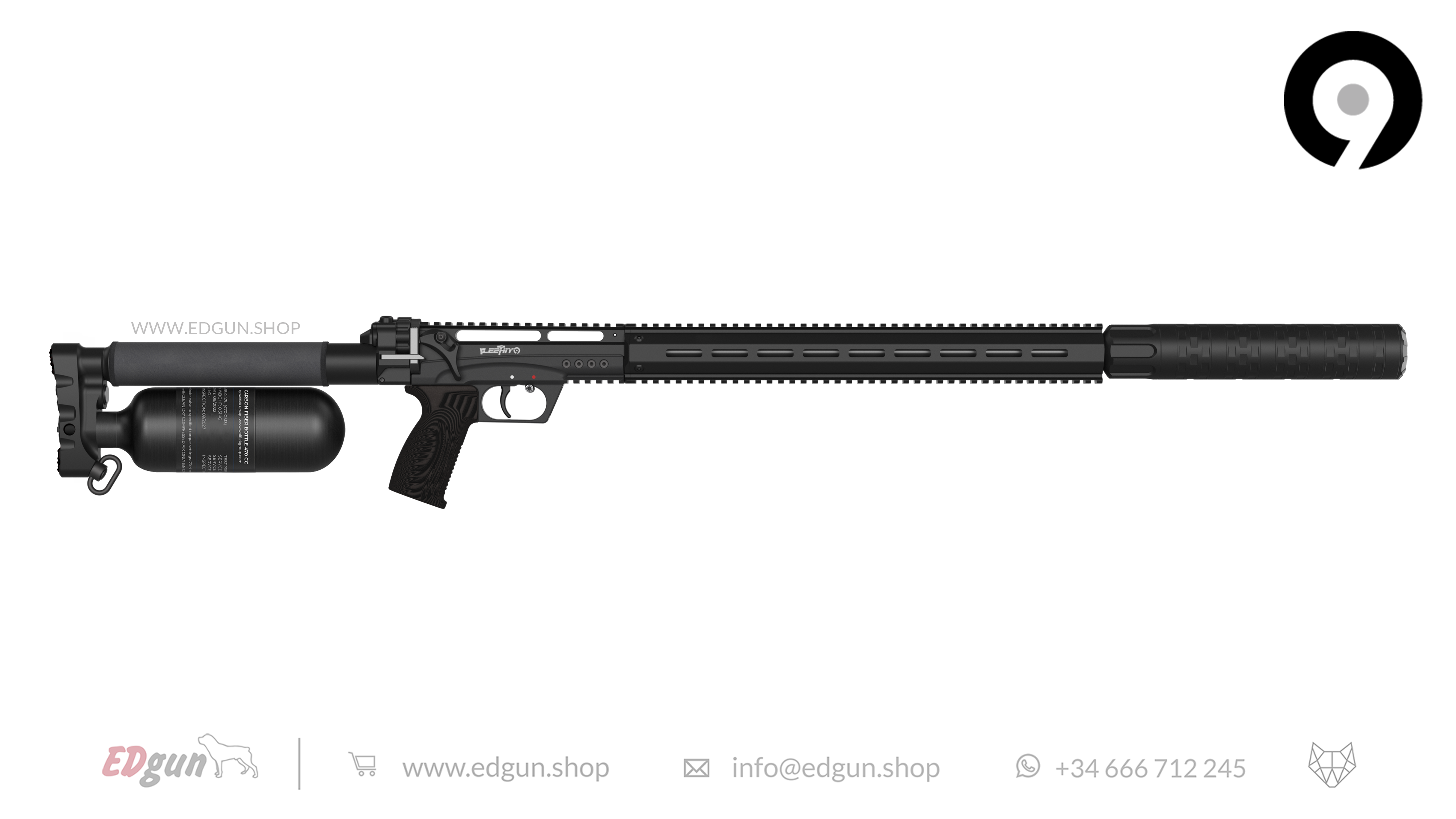 EDgun · Leshiy 2 NINE · All Black · Special Edition · Cal .35 (9mm)