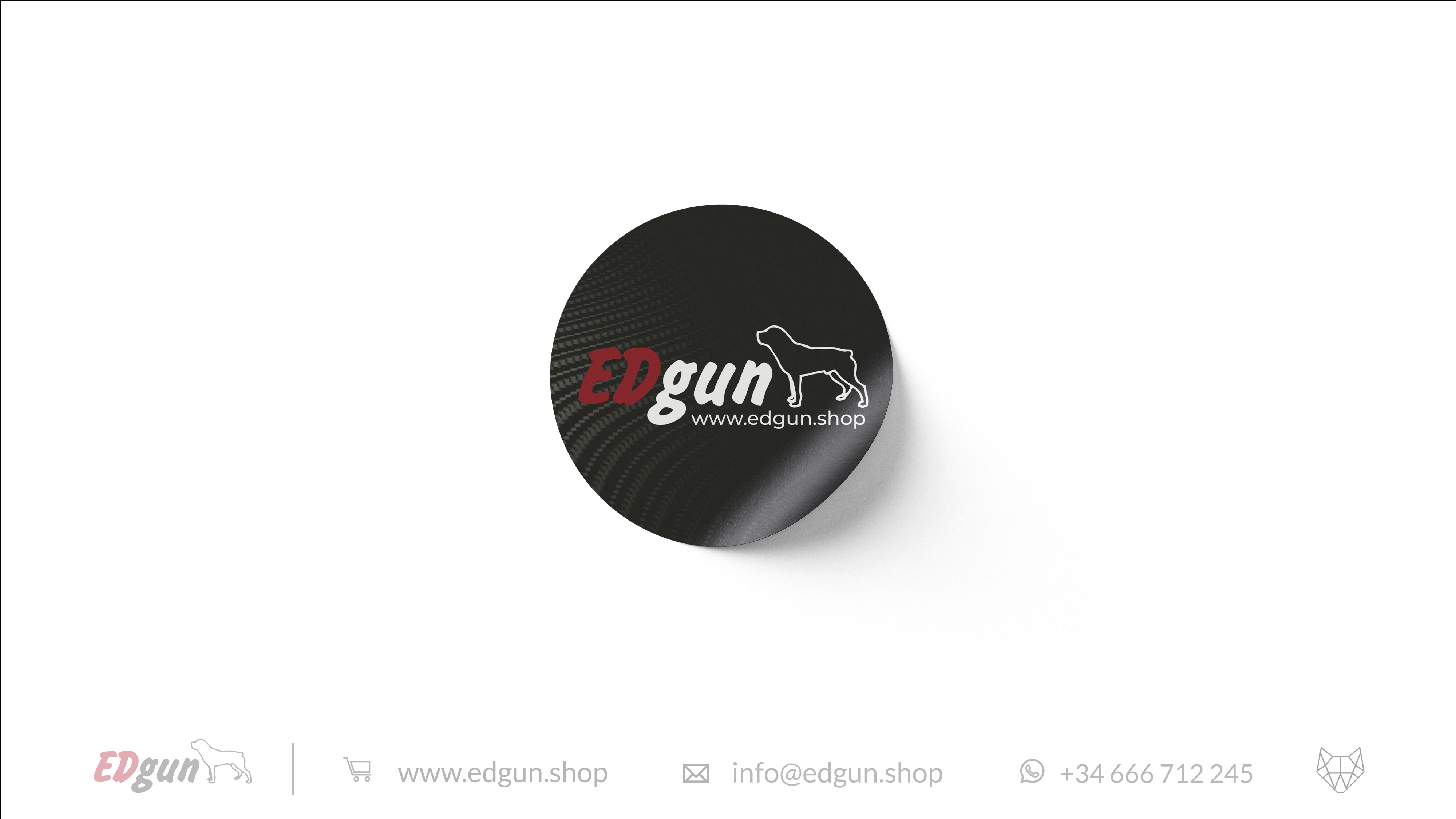 Black Edgun sticker logo