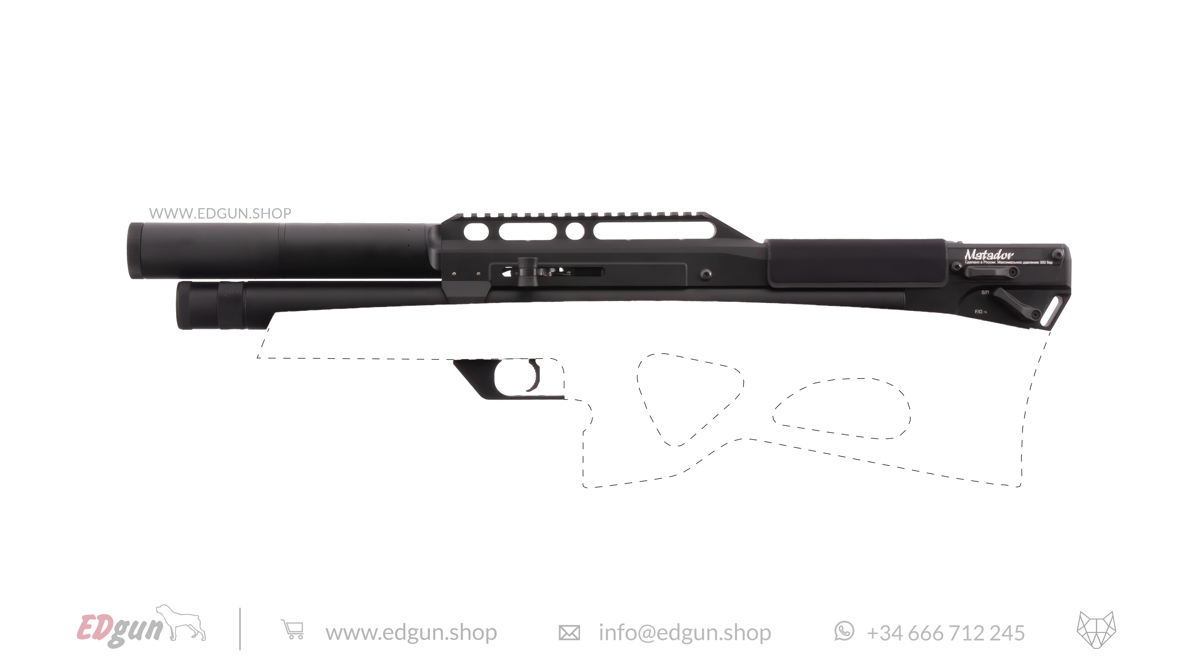 Edgun R5M Standard bat suppressor