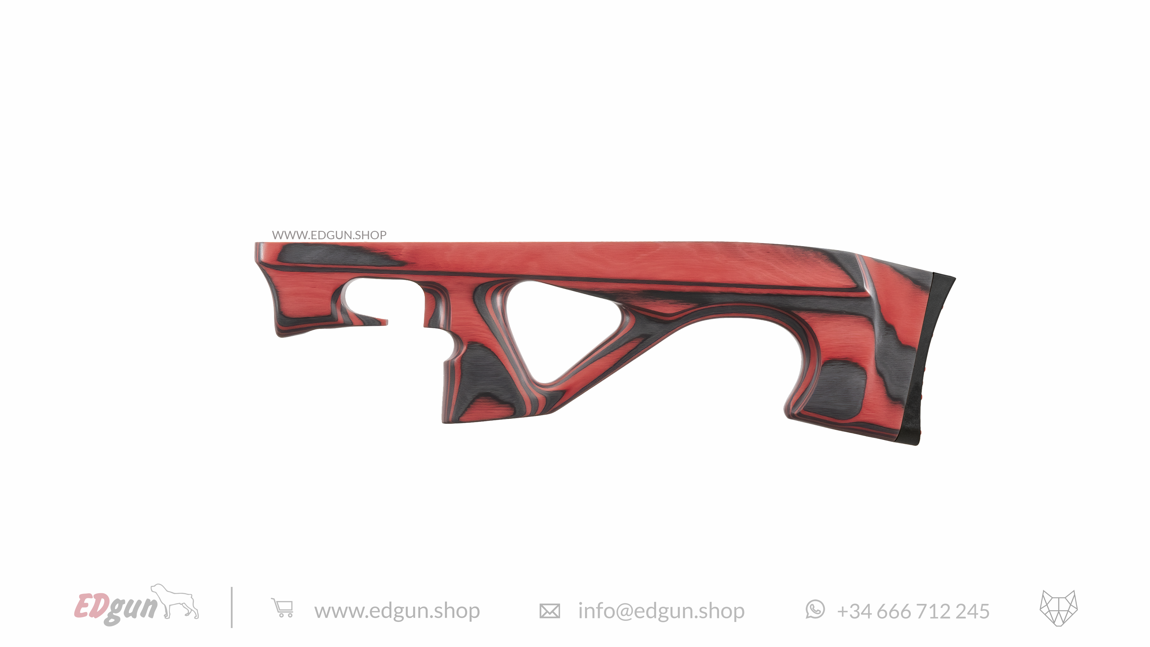 Laminated Stock for Lelya 2.0 in red