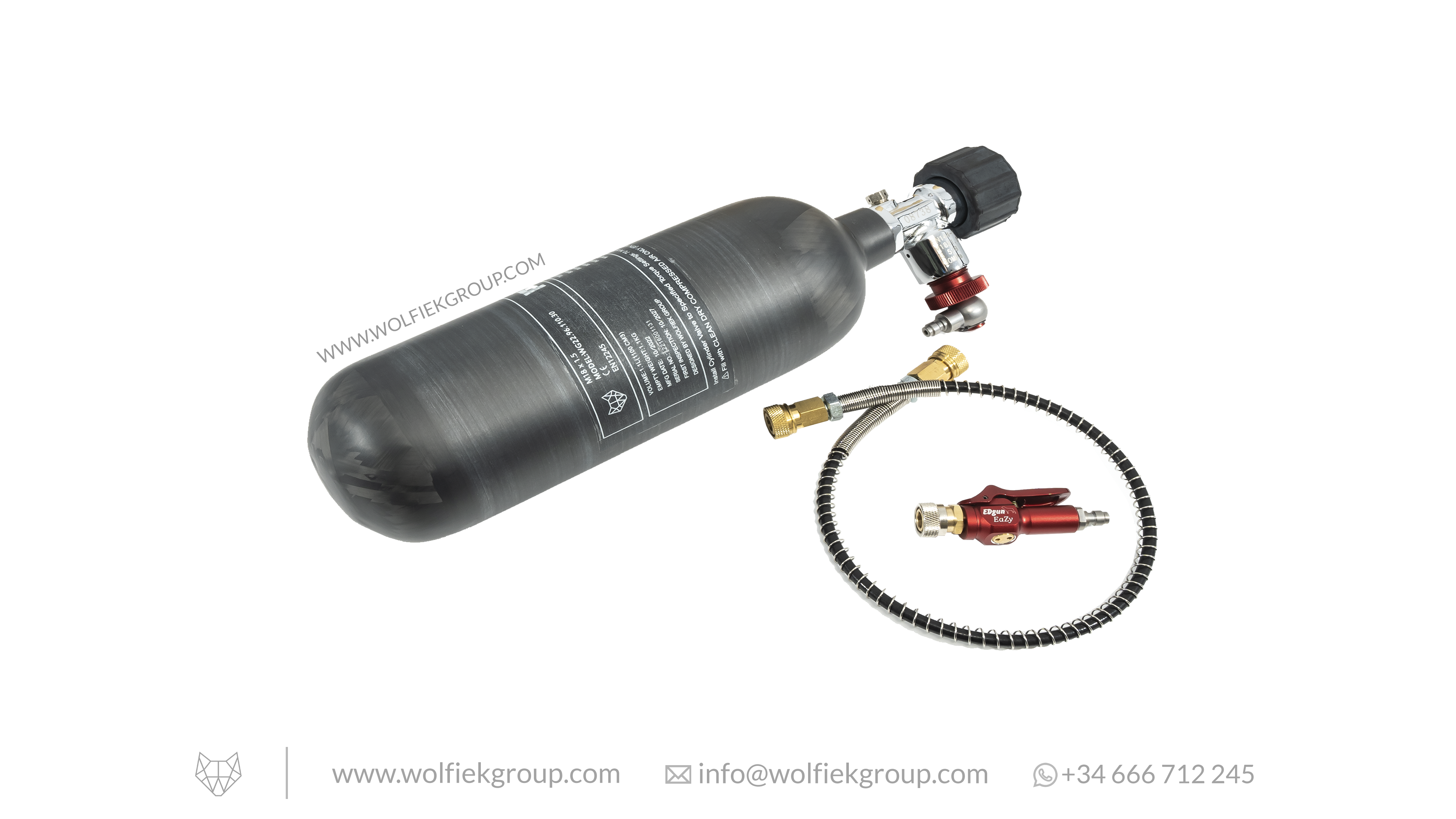 Botella Premium de Fibra de Carbono · 1.1L / 1.5L / 2L