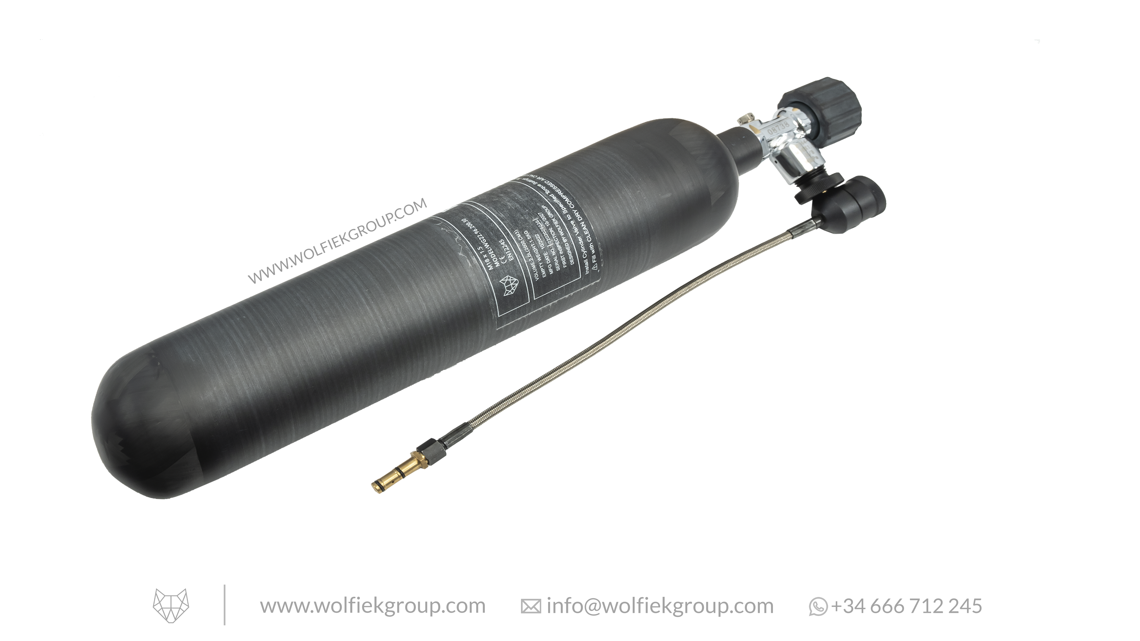 Botella Premium de Fibra de Carbono · 1.1L / 1.5L / 2L