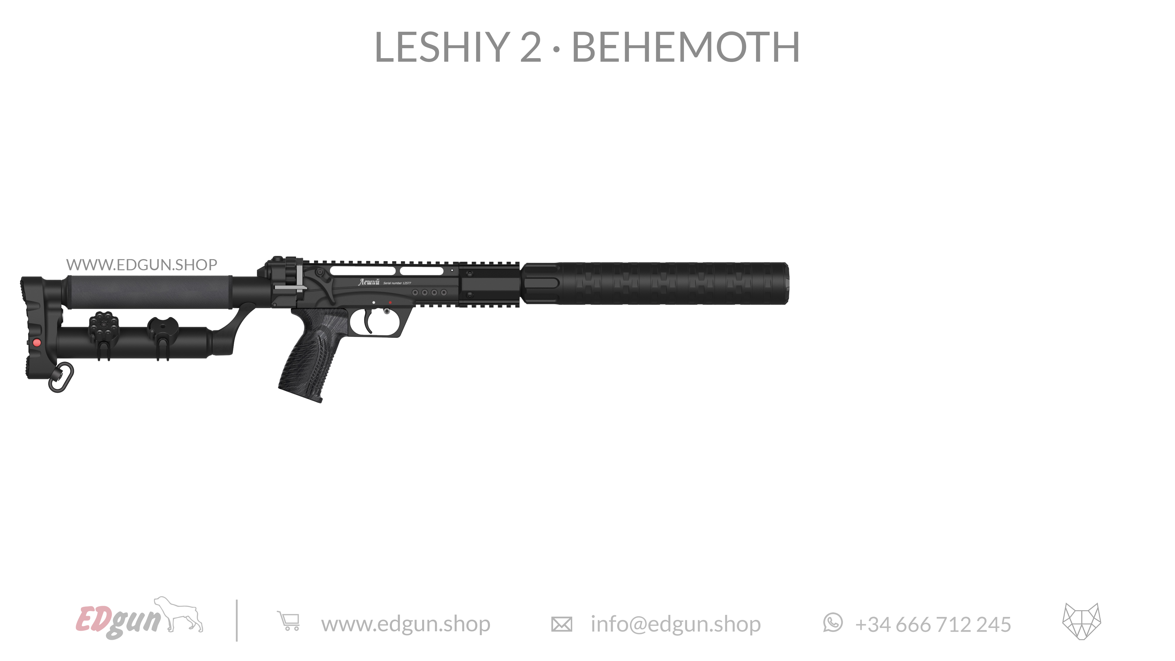 EDgun · Leshiy 2 · Behemoth Picatinny · All Black