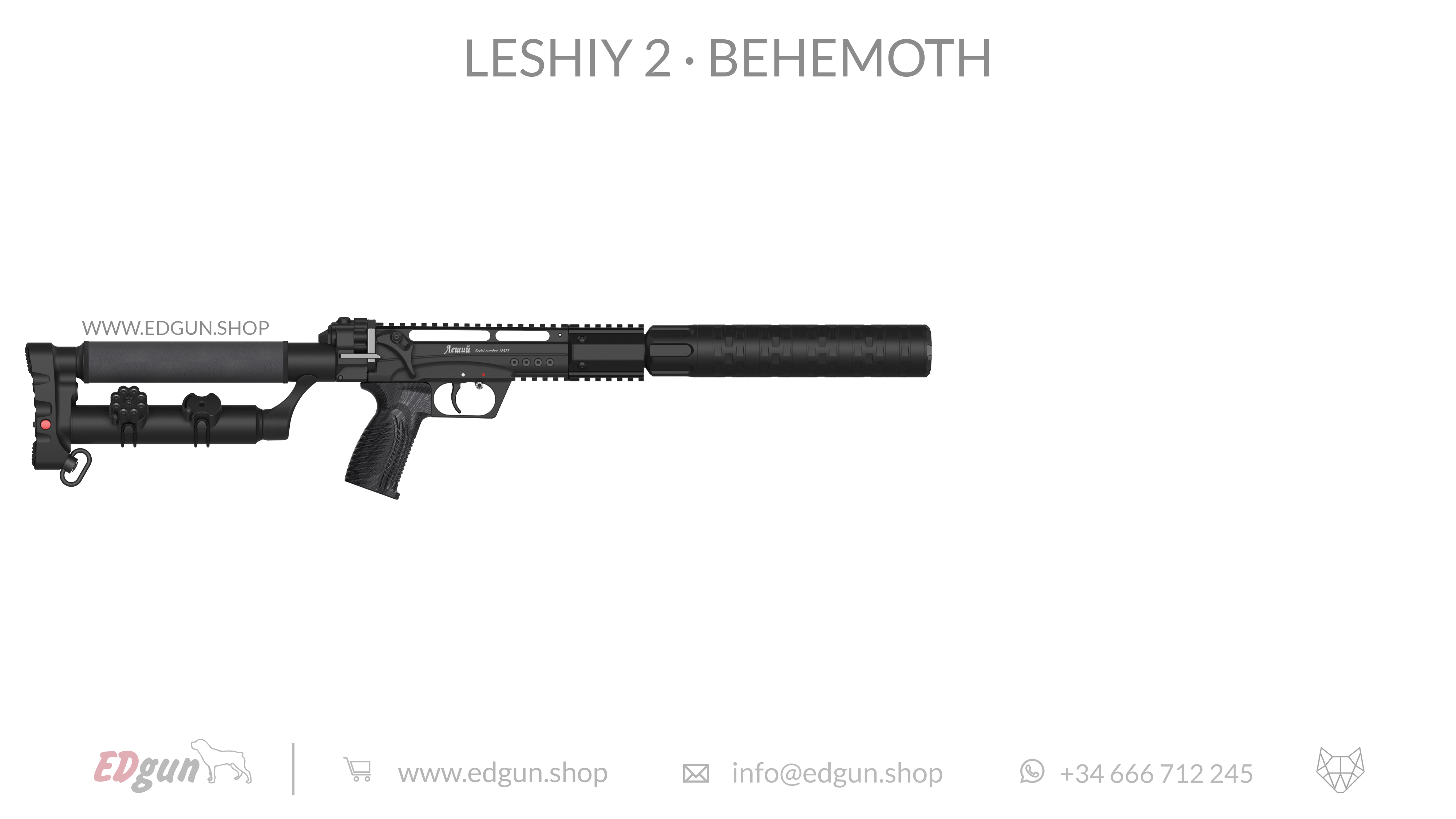 EDgun · Leshiy 2 · Behemoth Picatinny · All Black