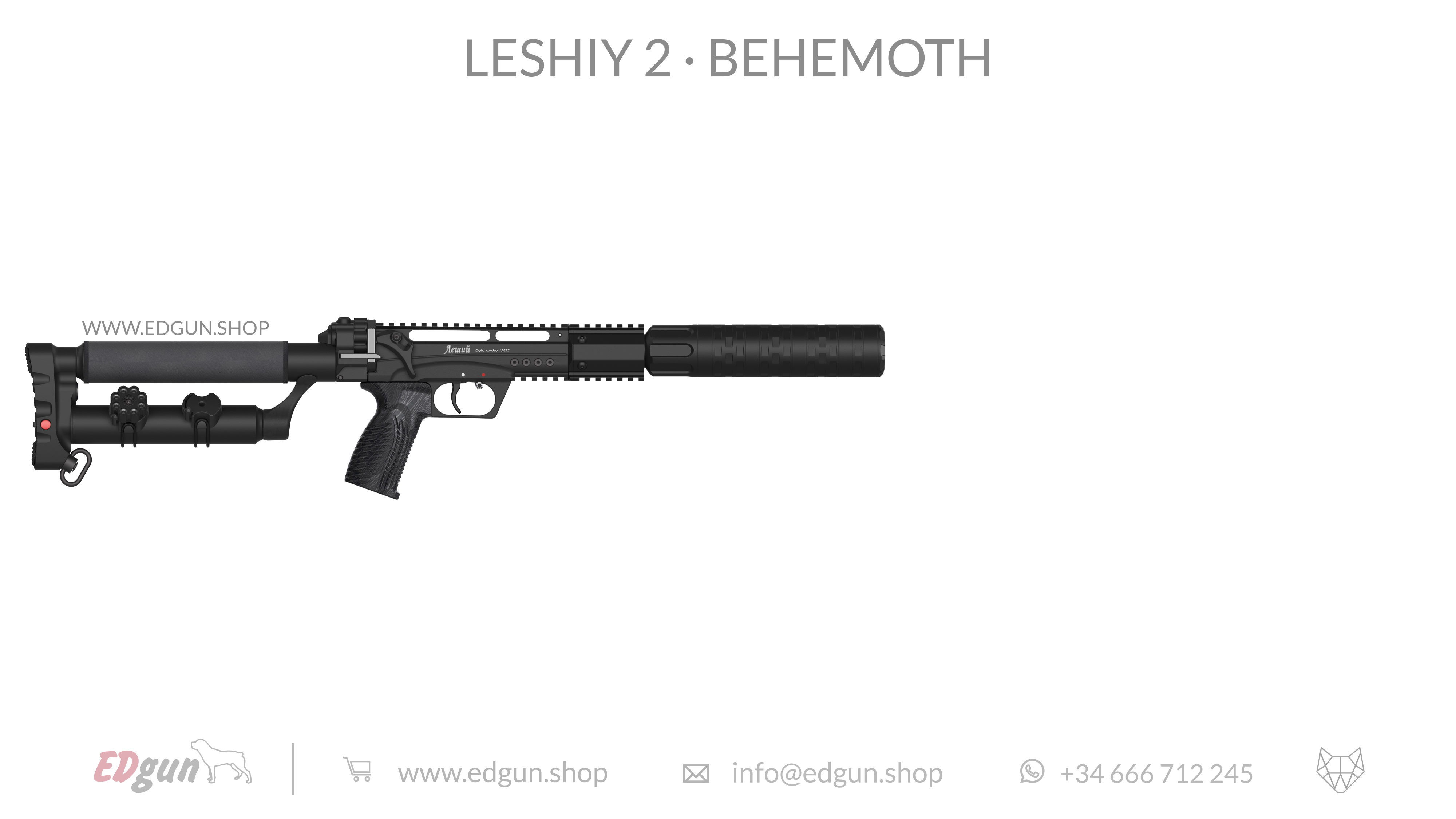 EDgun · Leshiy 2 · Behemoth Picatinny · All Black