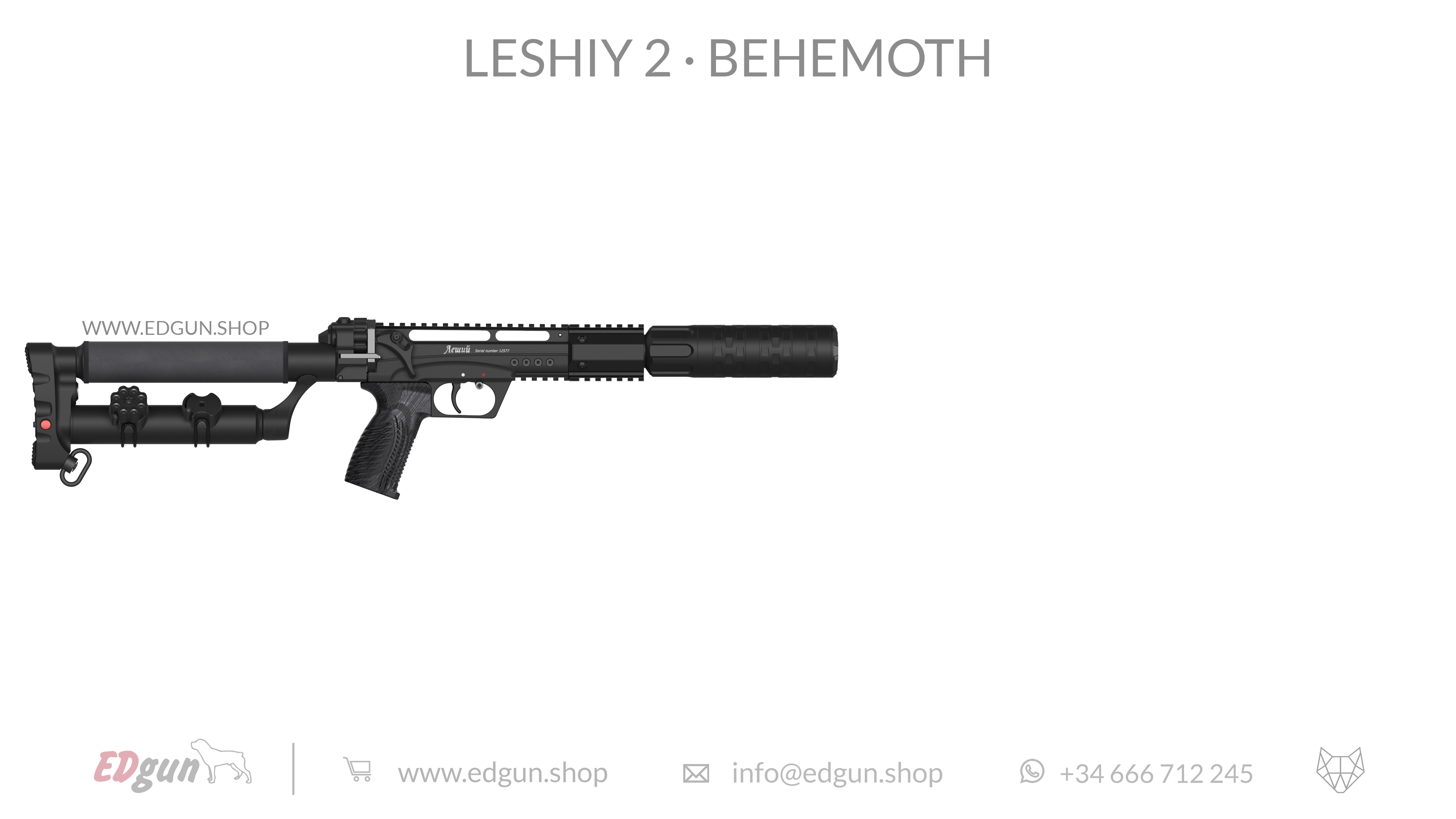 EDgun · Leshiy 2 · Behemoth Picatinny · All Black