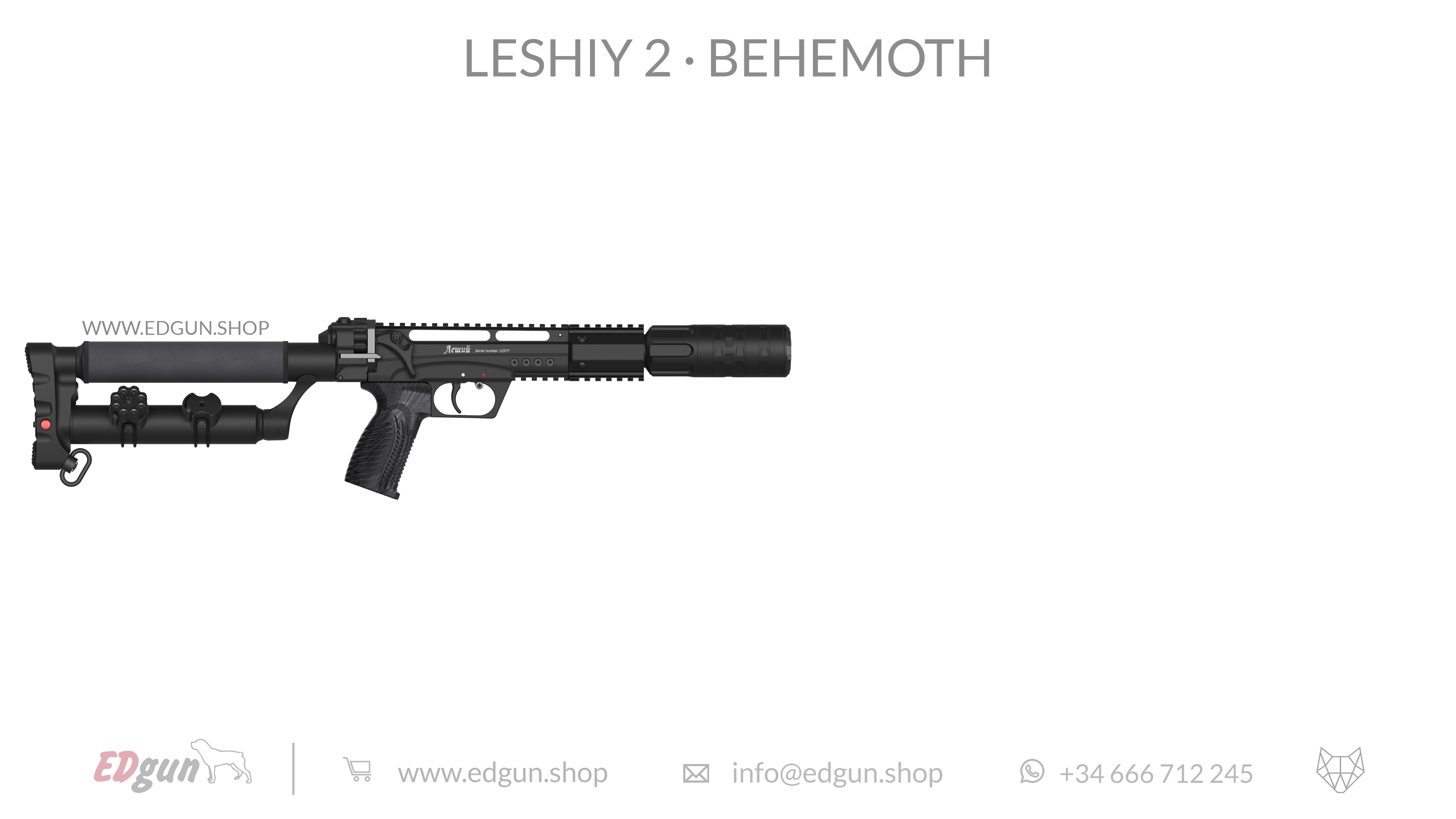EDgun · Leshiy 2 · Behemoth Picatinny · All Black