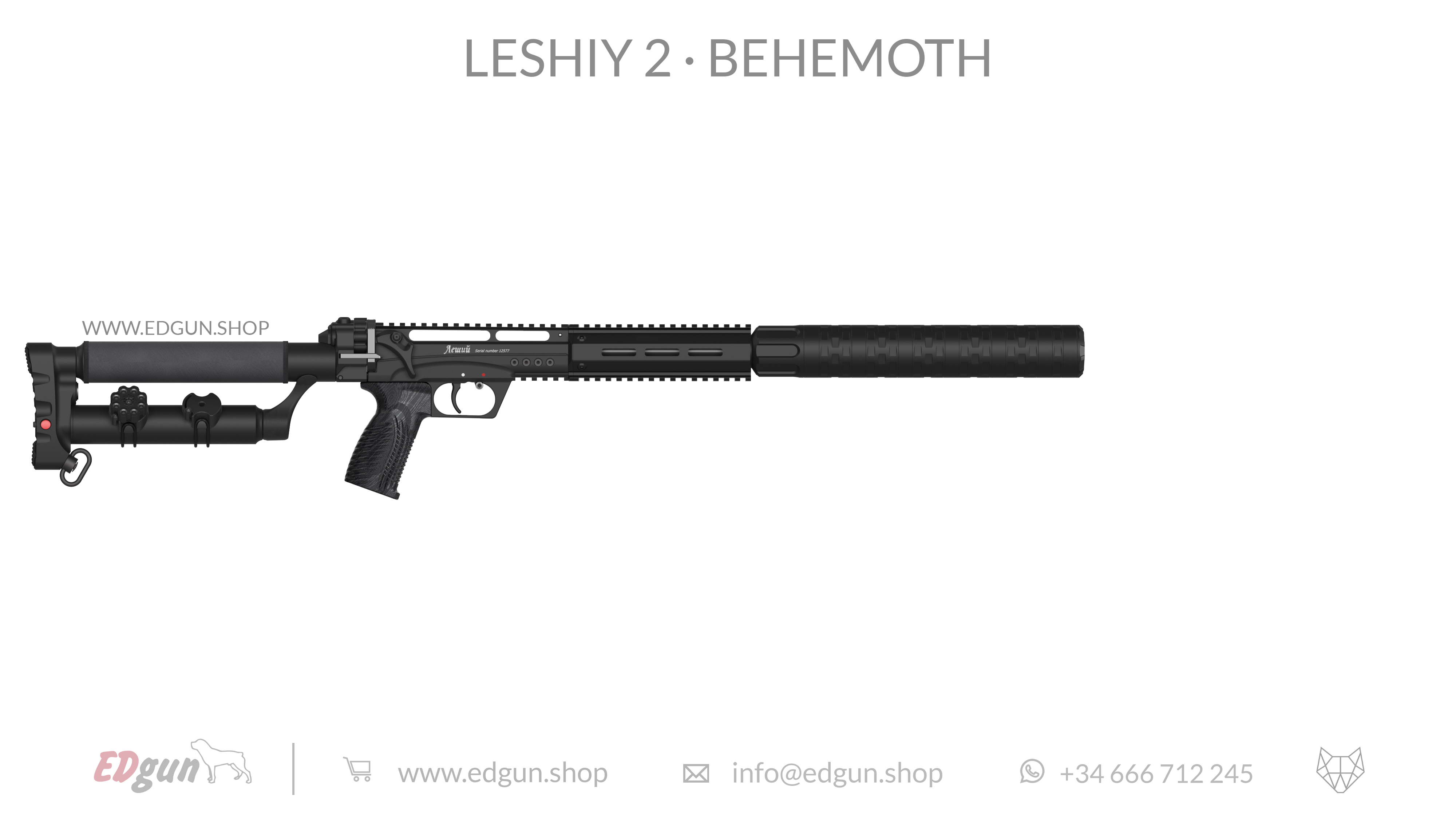 EDgun · Leshiy 2 · Behemoth Picatinny · All Black