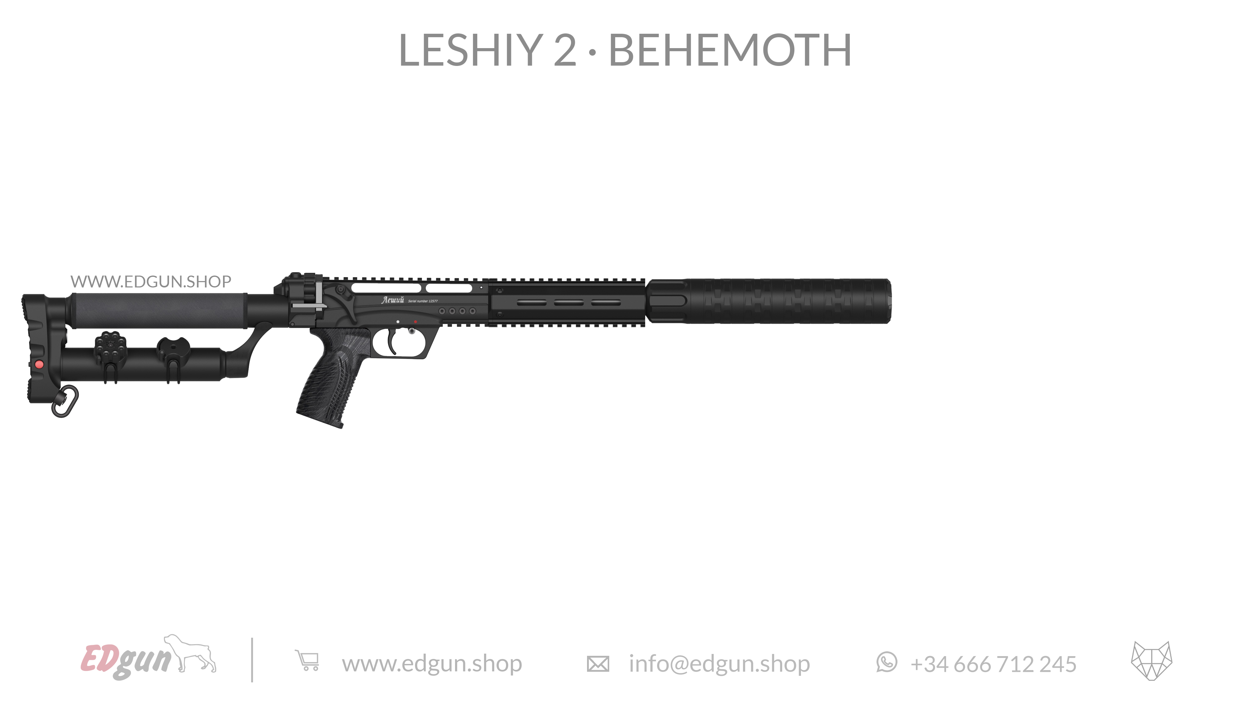 EDgun · Leshiy 2 · Behemoth Picatinny · All Black