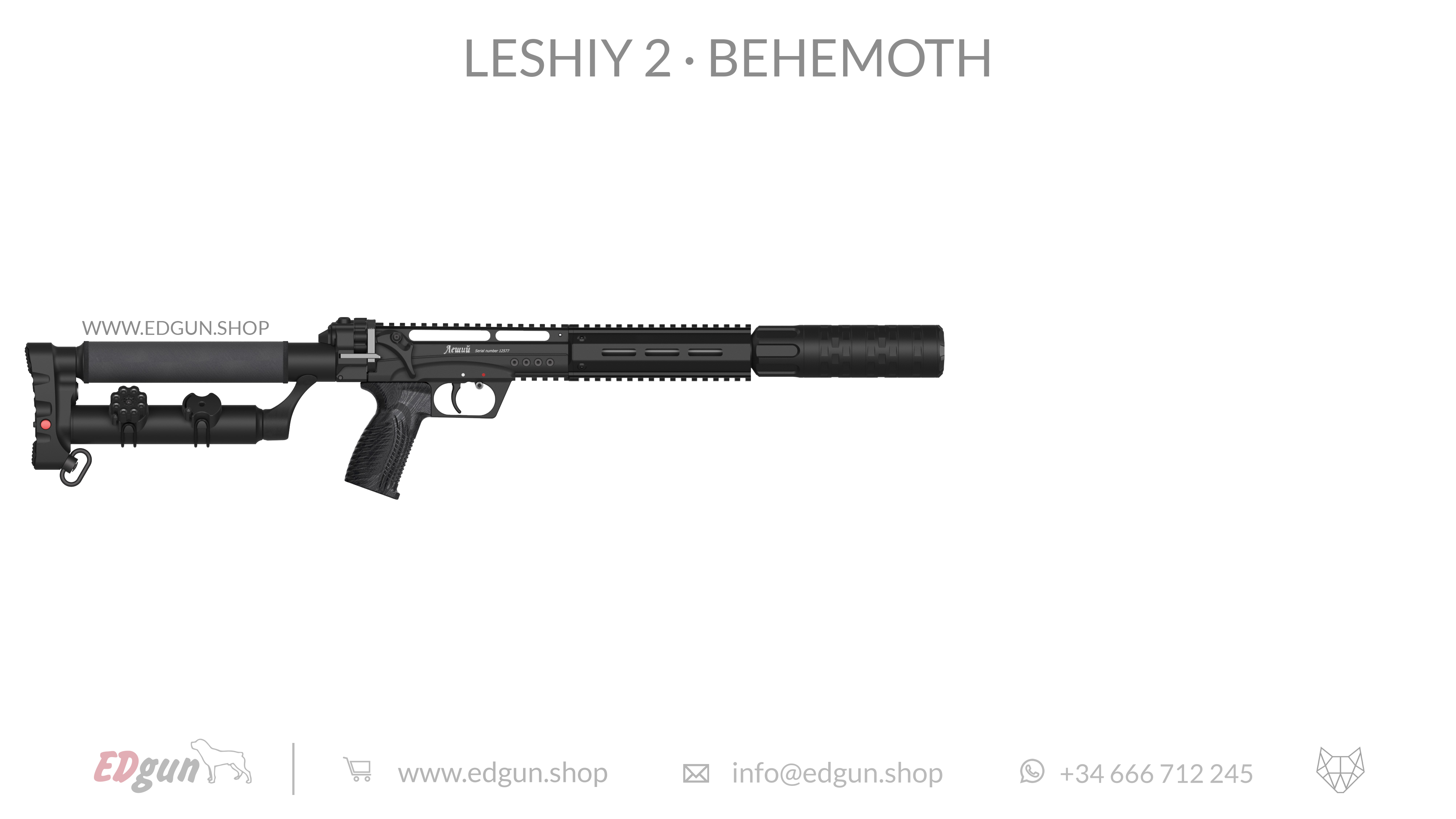 EDgun · Leshiy 2 · Behemoth Picatinny · All Black