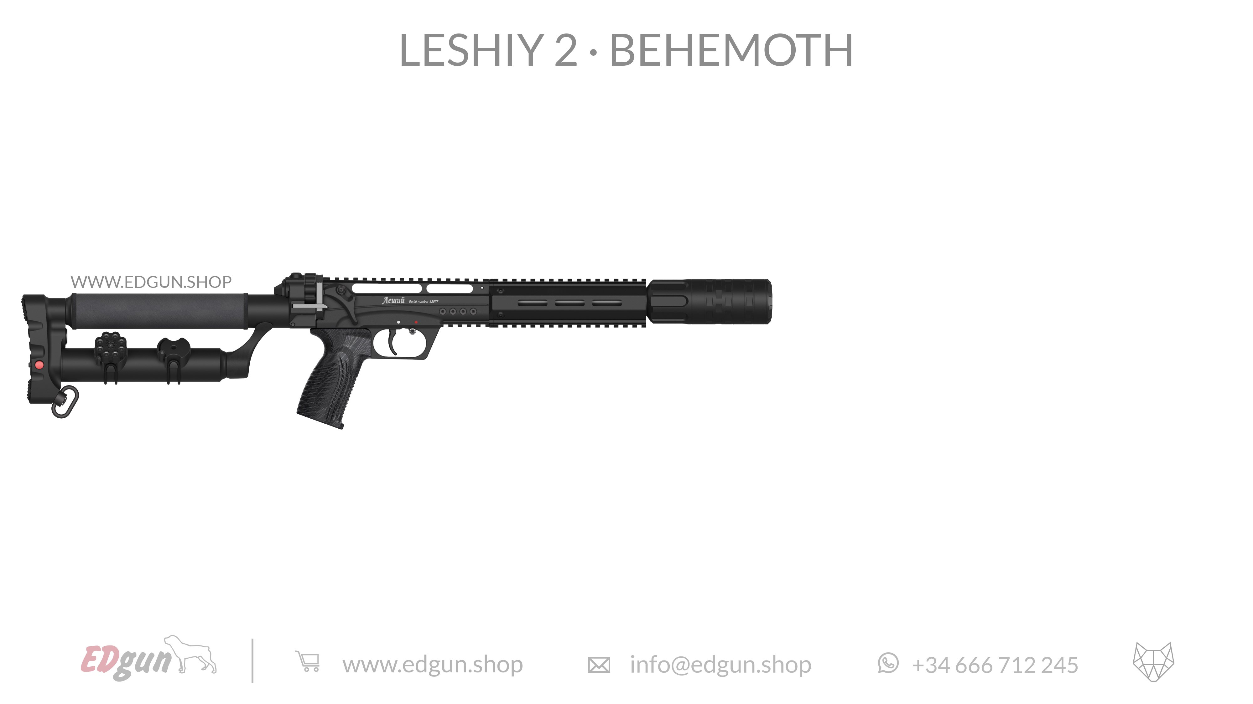 EDgun · Leshiy 2 · Behemoth Picatinny · All Black
