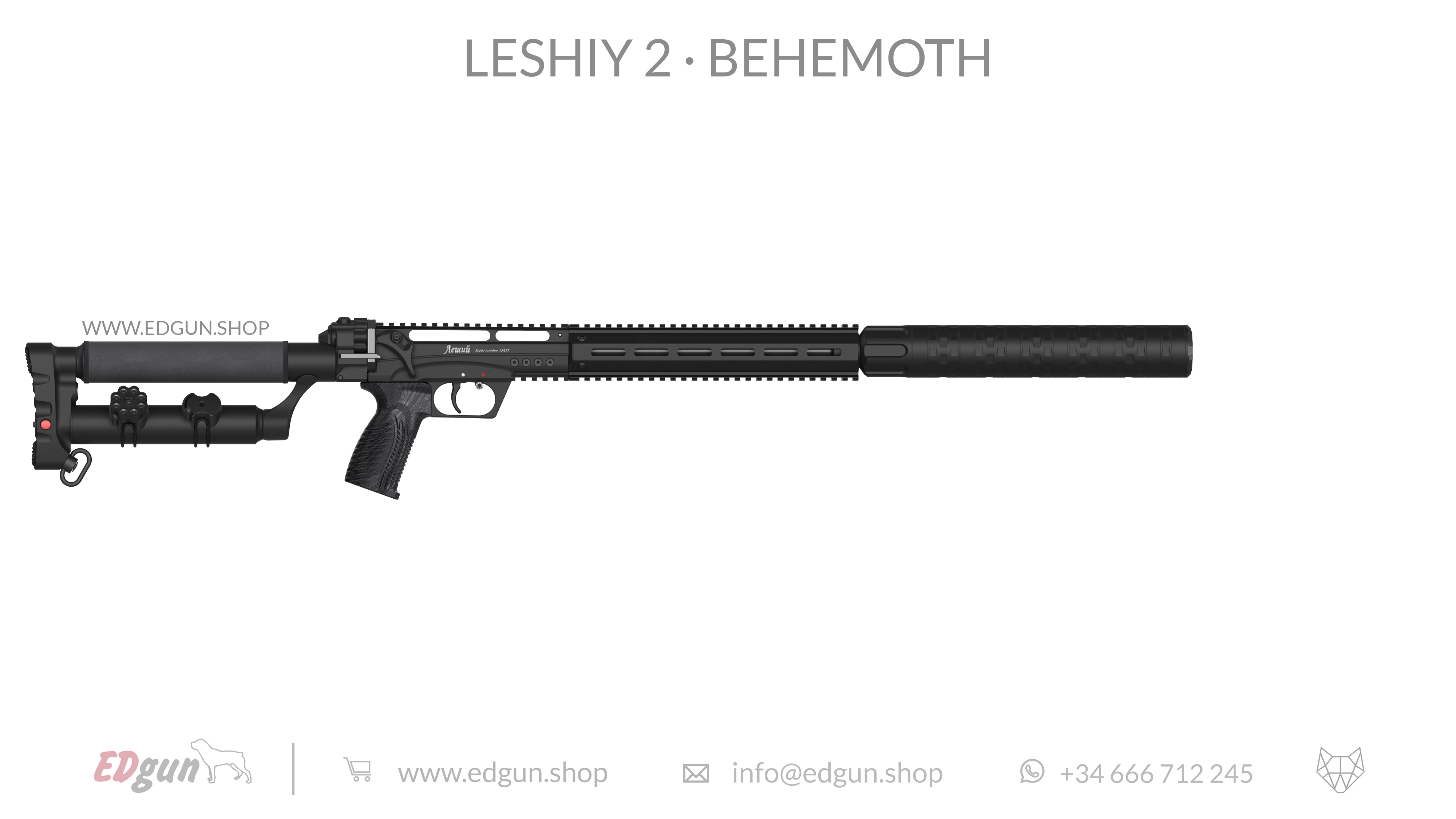 EDgun · Leshiy 2 · Behemoth Picatinny · All Black