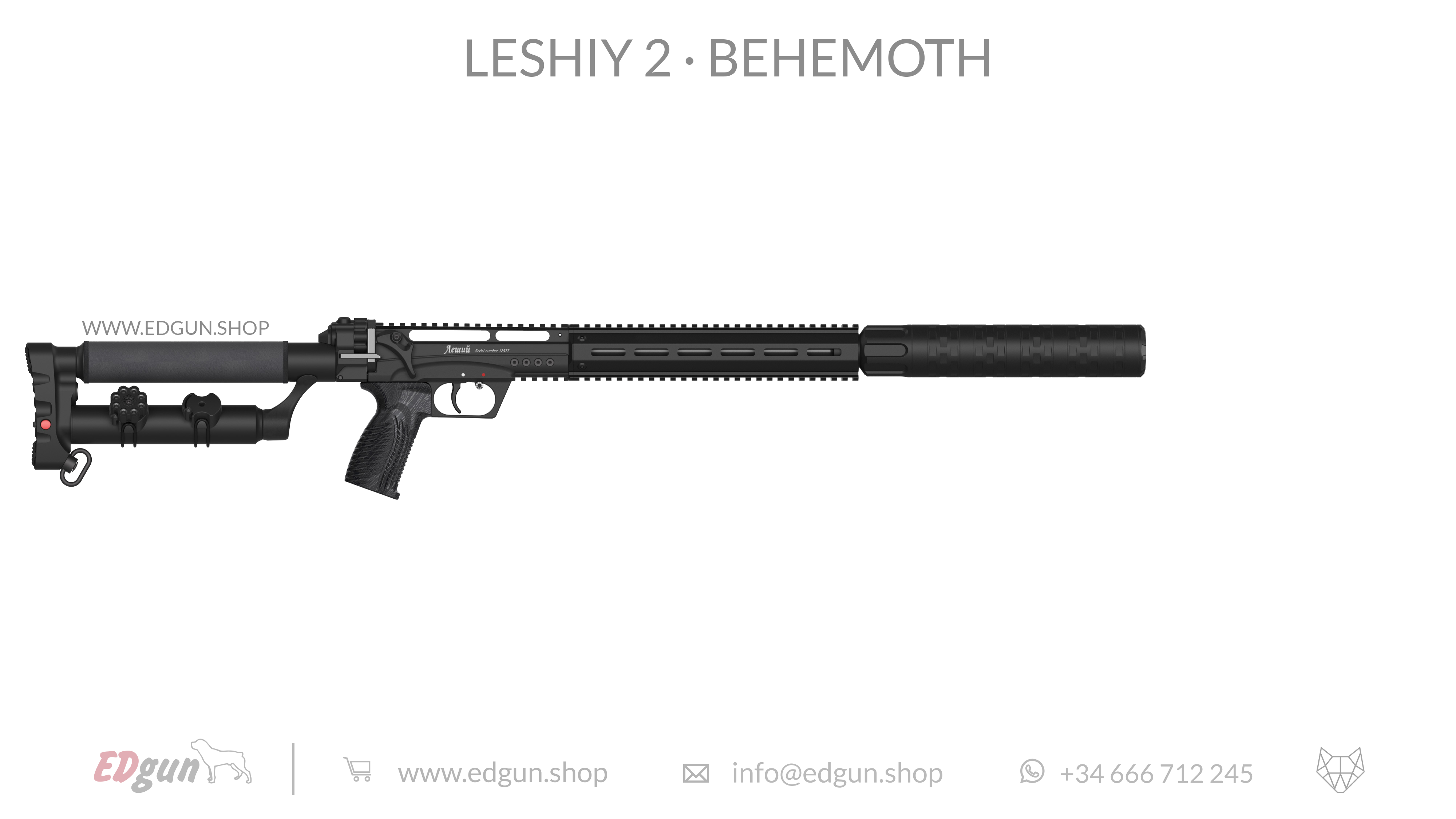 EDgun · Leshiy 2 · Behemoth Picatinny · All Black