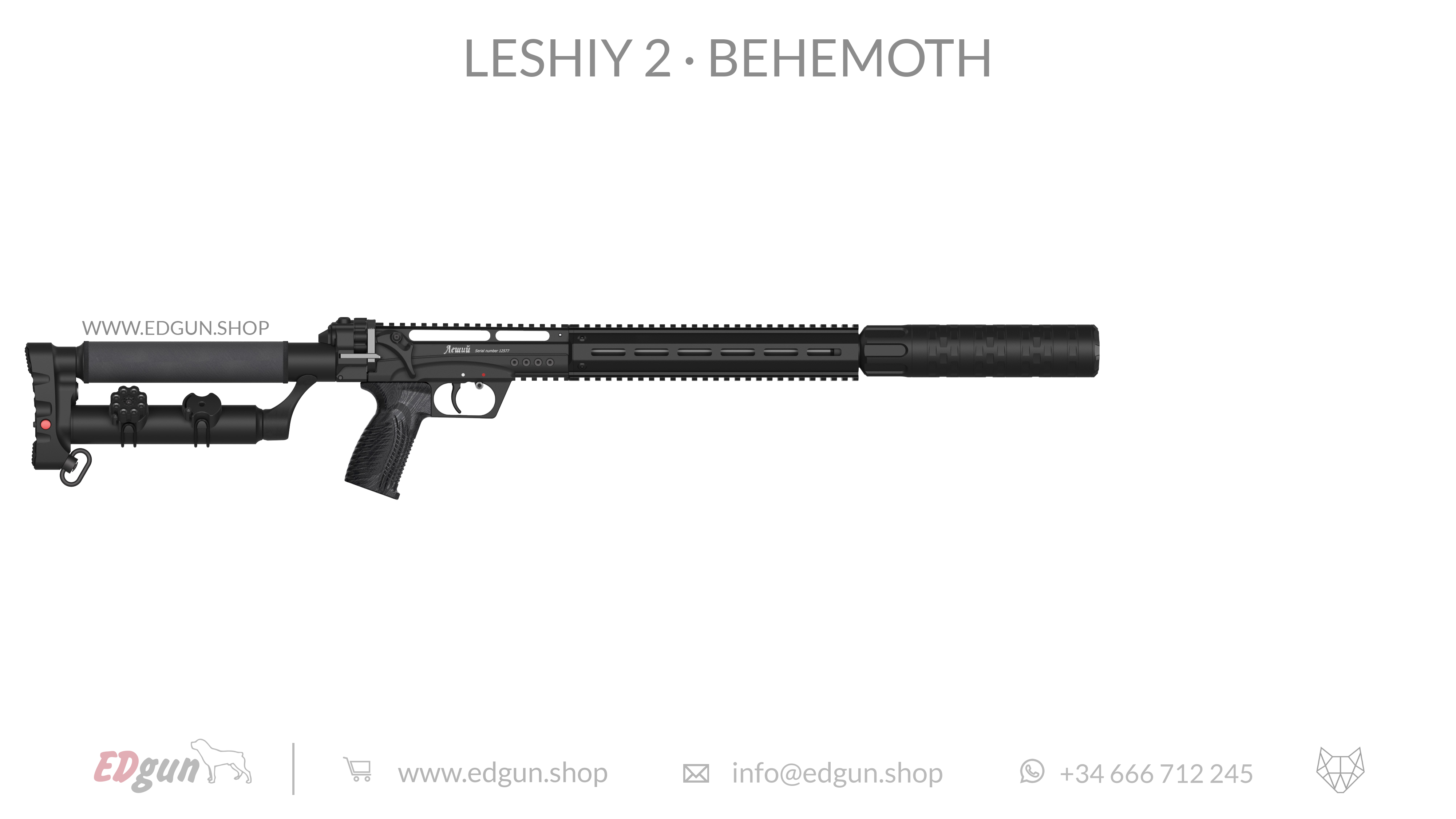 EDgun · Leshiy 2 · Behemoth Picatinny · All Black