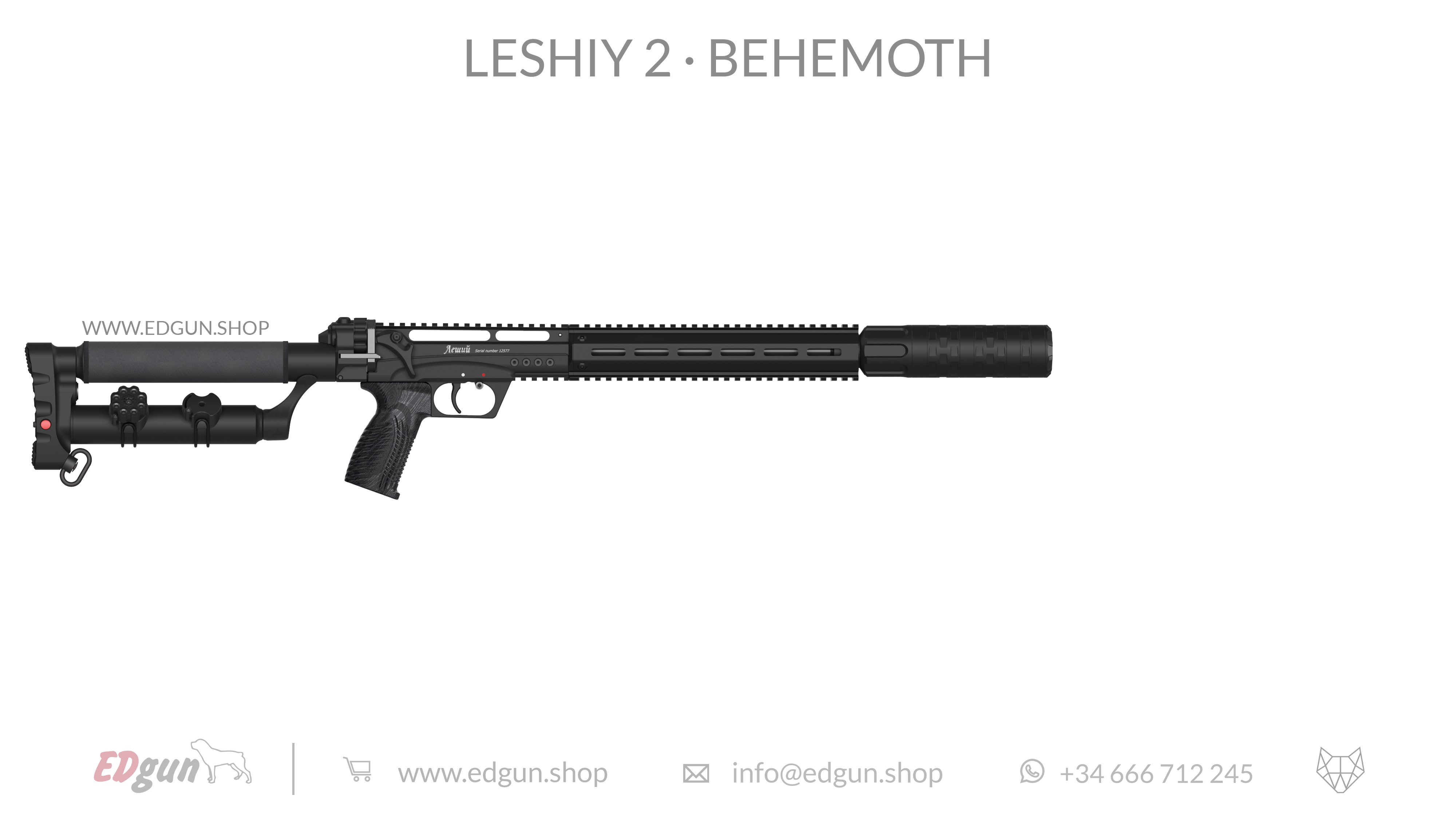 EDgun · Leshiy 2 · Behemoth Picatinny · All Black