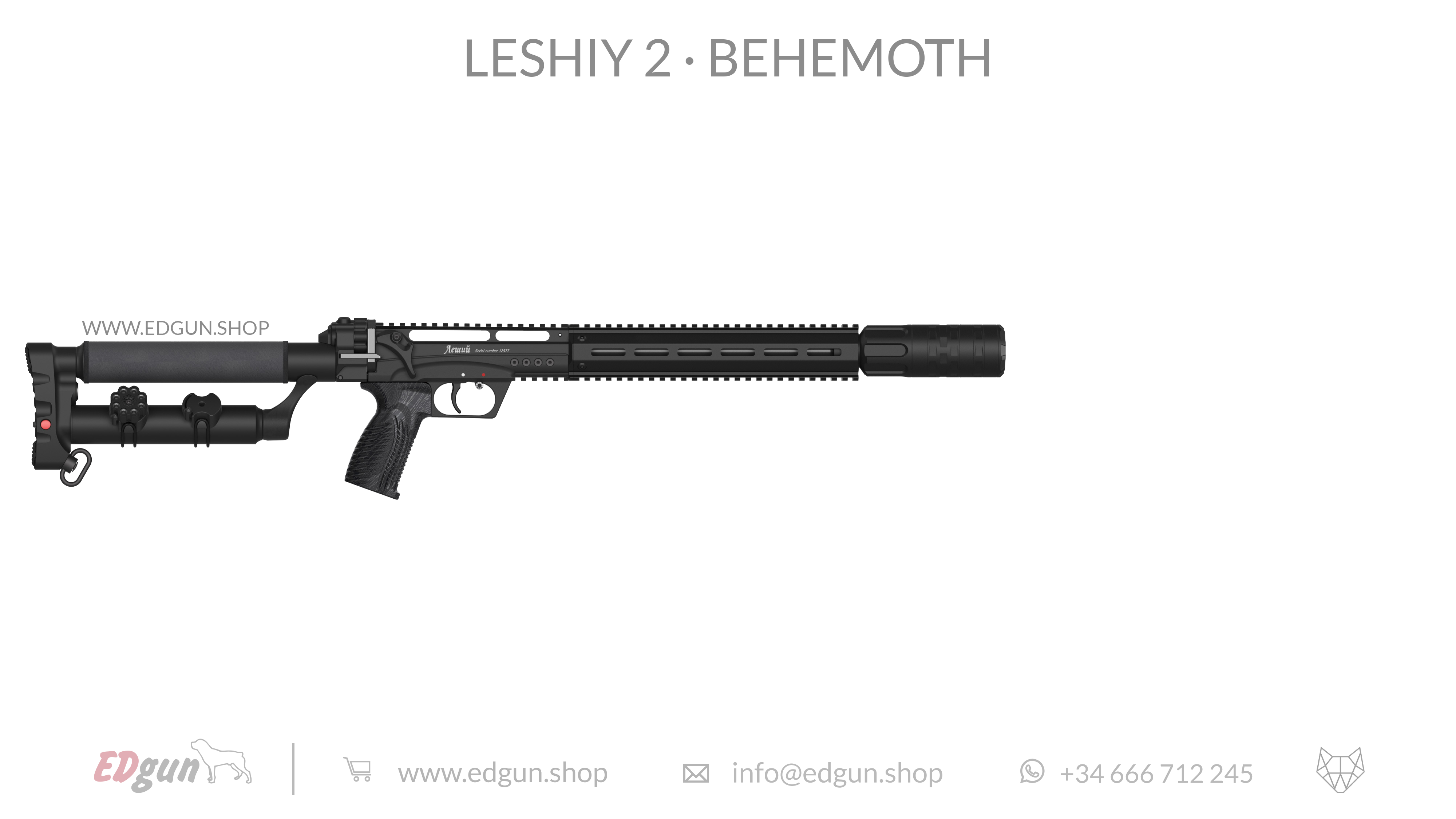 EDgun · Leshiy 2 · Behemoth Picatinny · All Black