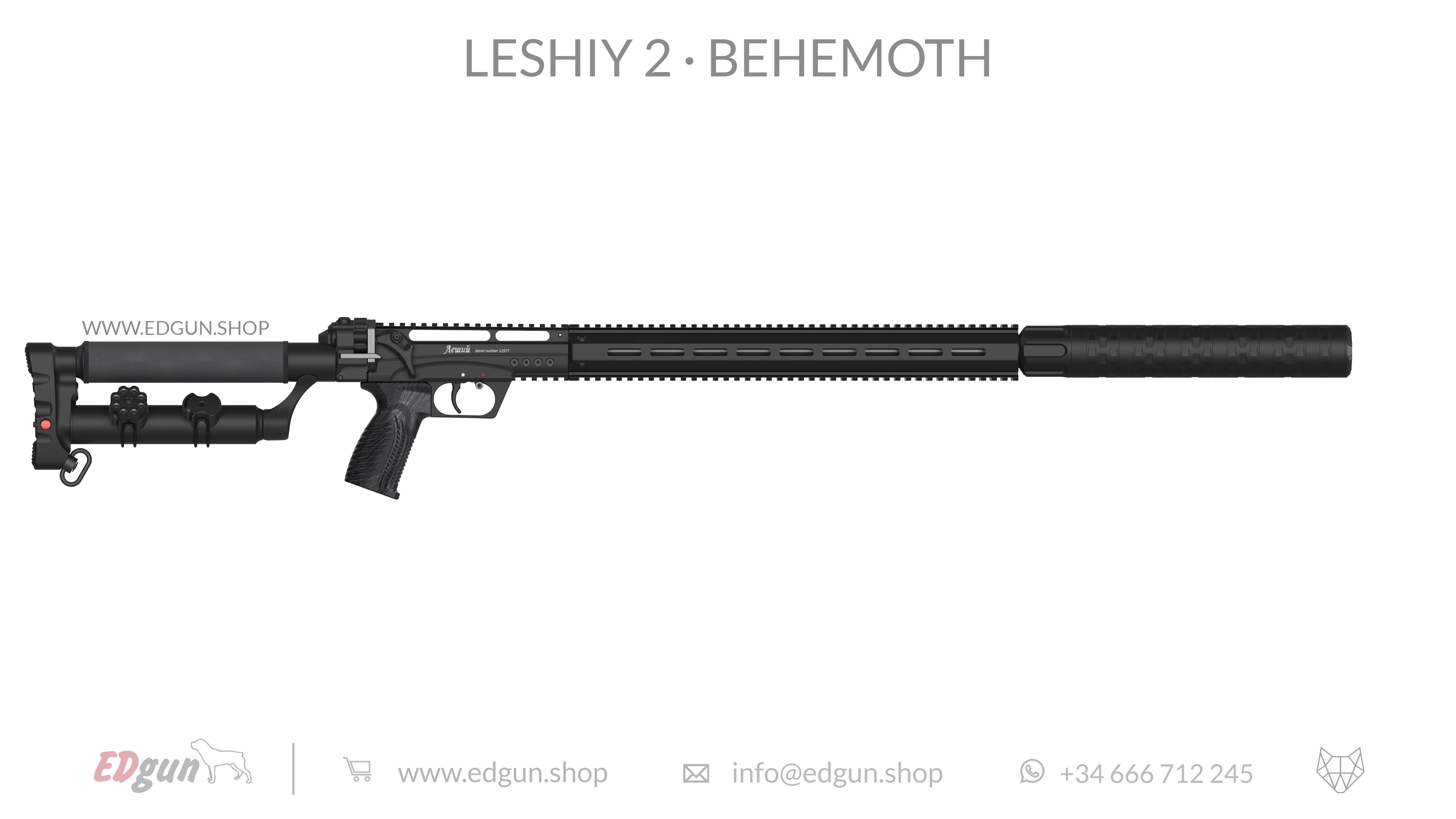 EDgun · Leshiy 2 · Behemoth Picatinny · All Black
