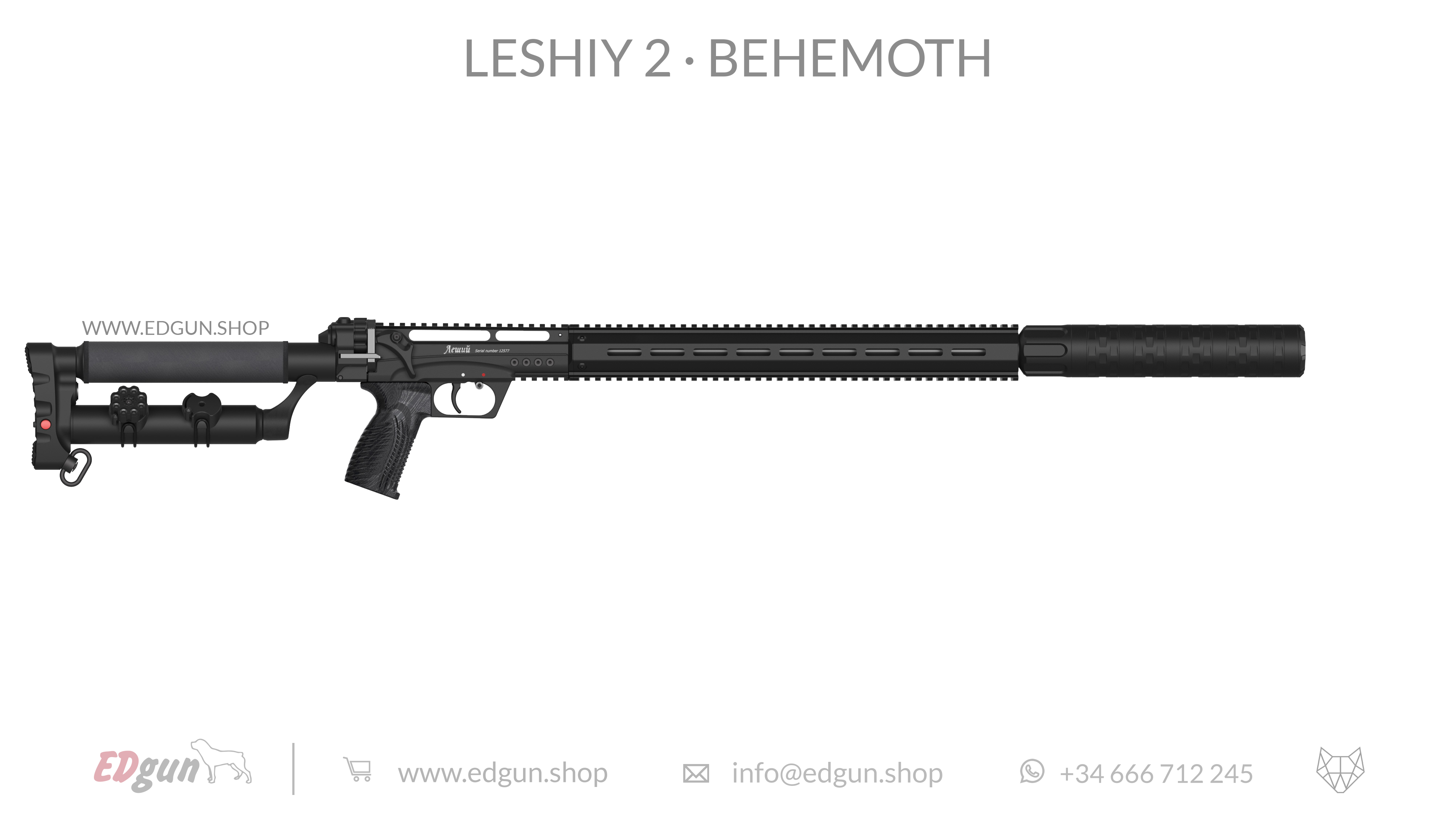 EDgun · Leshiy 2 · Behemoth Picatinny · All Black