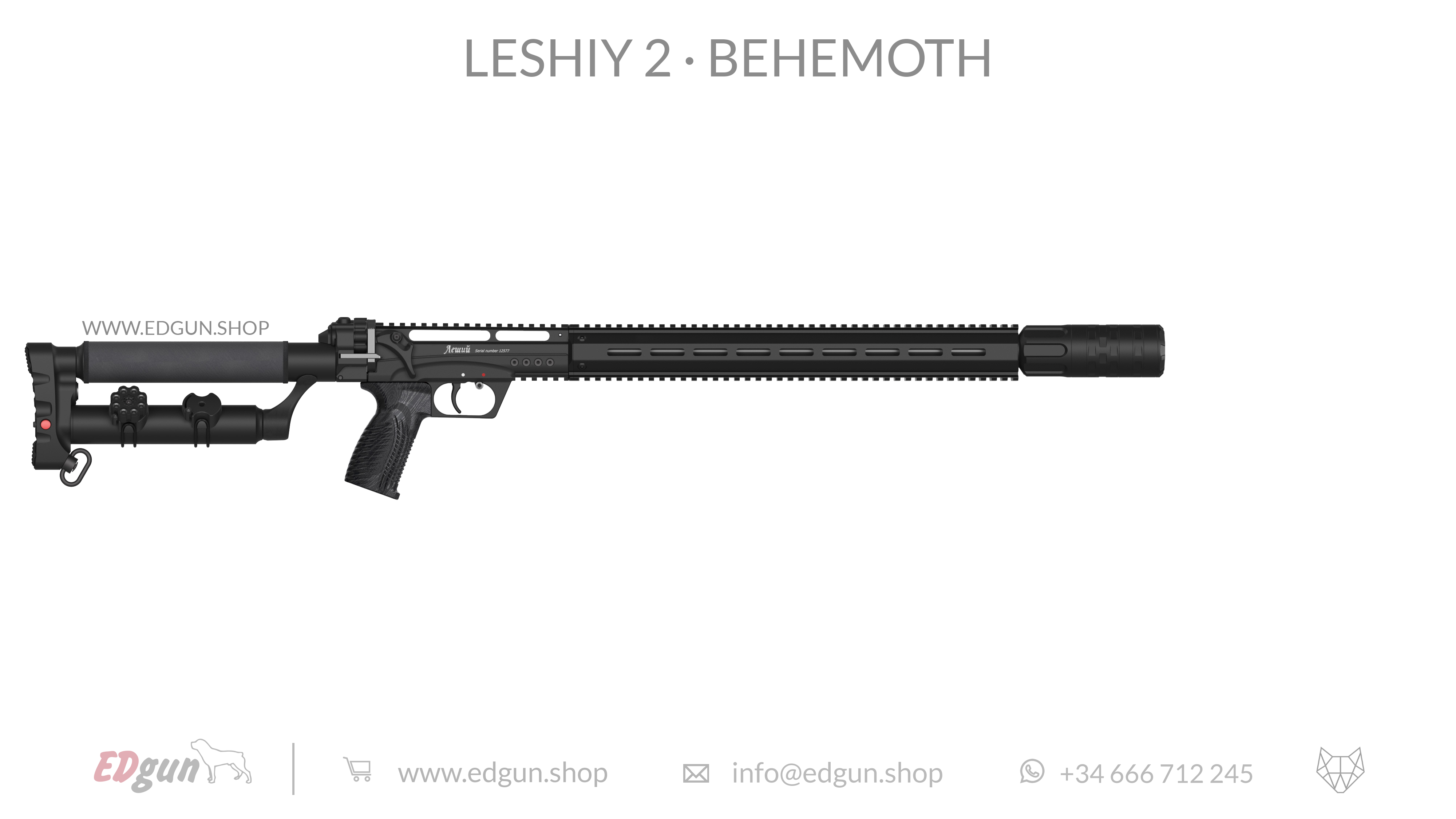 EDgun · Leshiy 2 · Behemoth Picatinny · All Black