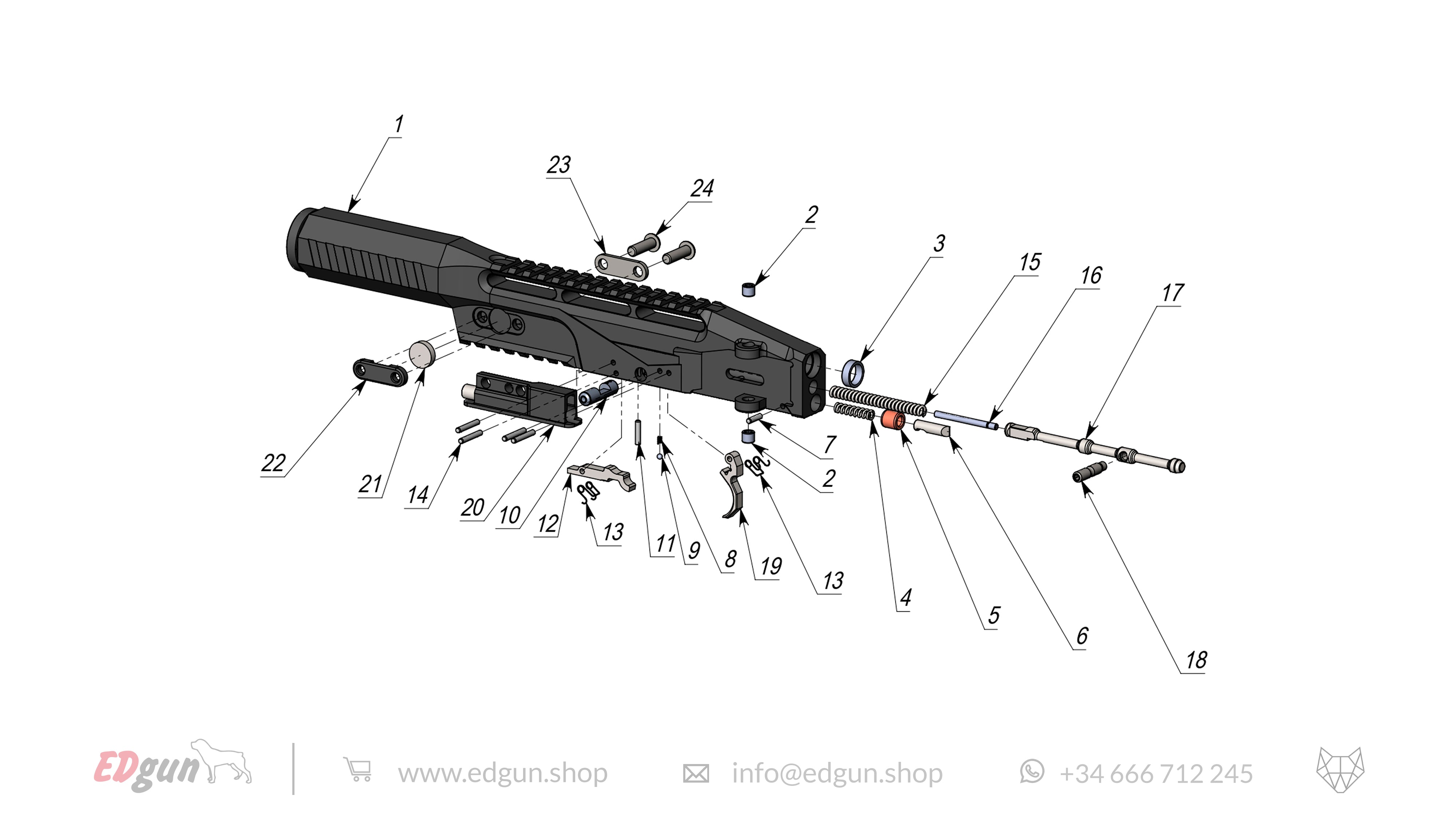 Leshiy Classic Spare Parts: Receiver diagram